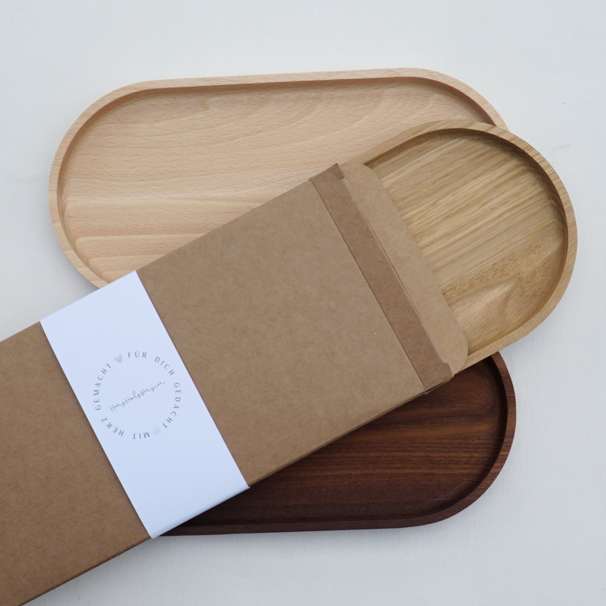 Holztablett - Freundschaft - 100% FSC® - KANU-25