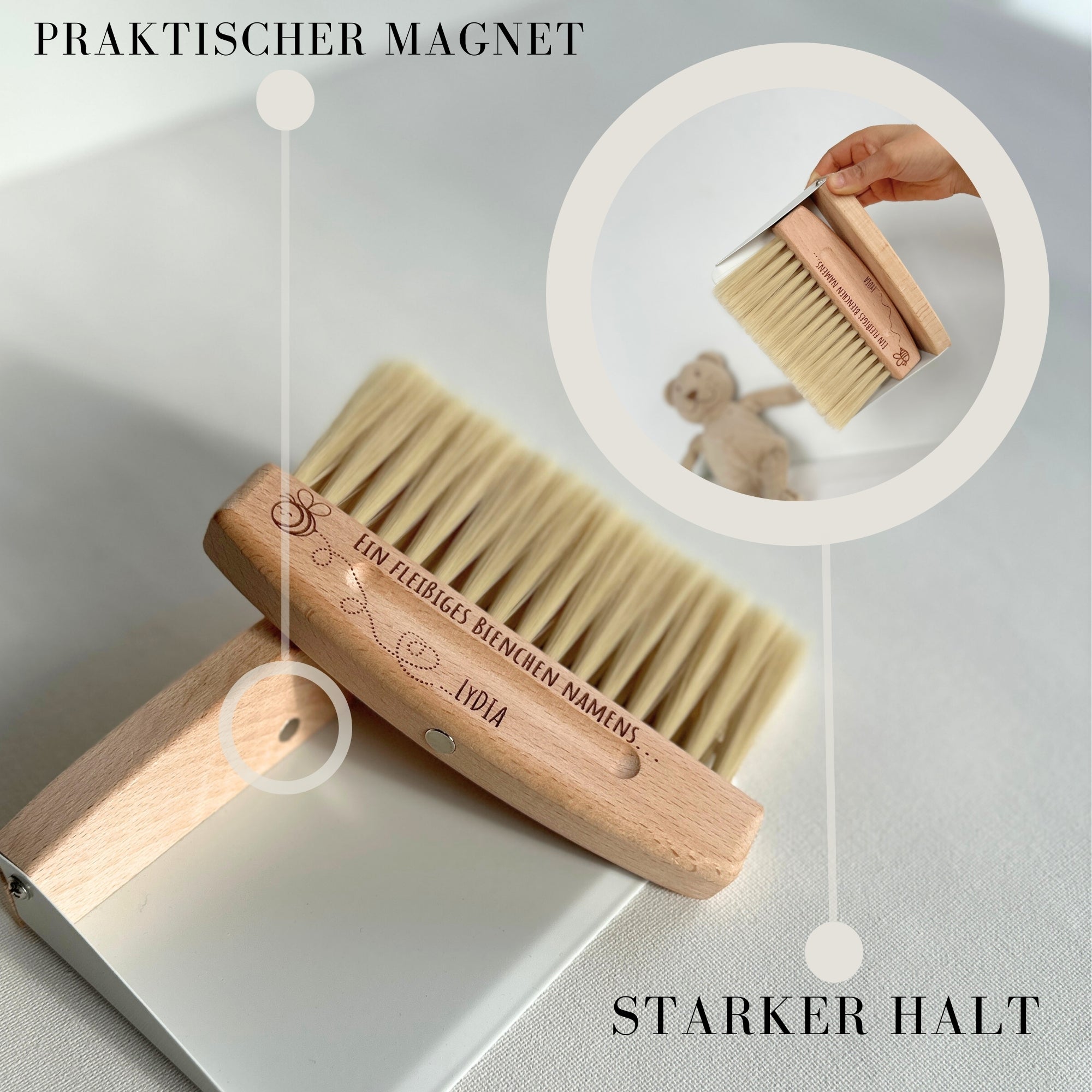 KEHRGARNITUR-SET INDOOR - BUCHE - PERSONALISIERT