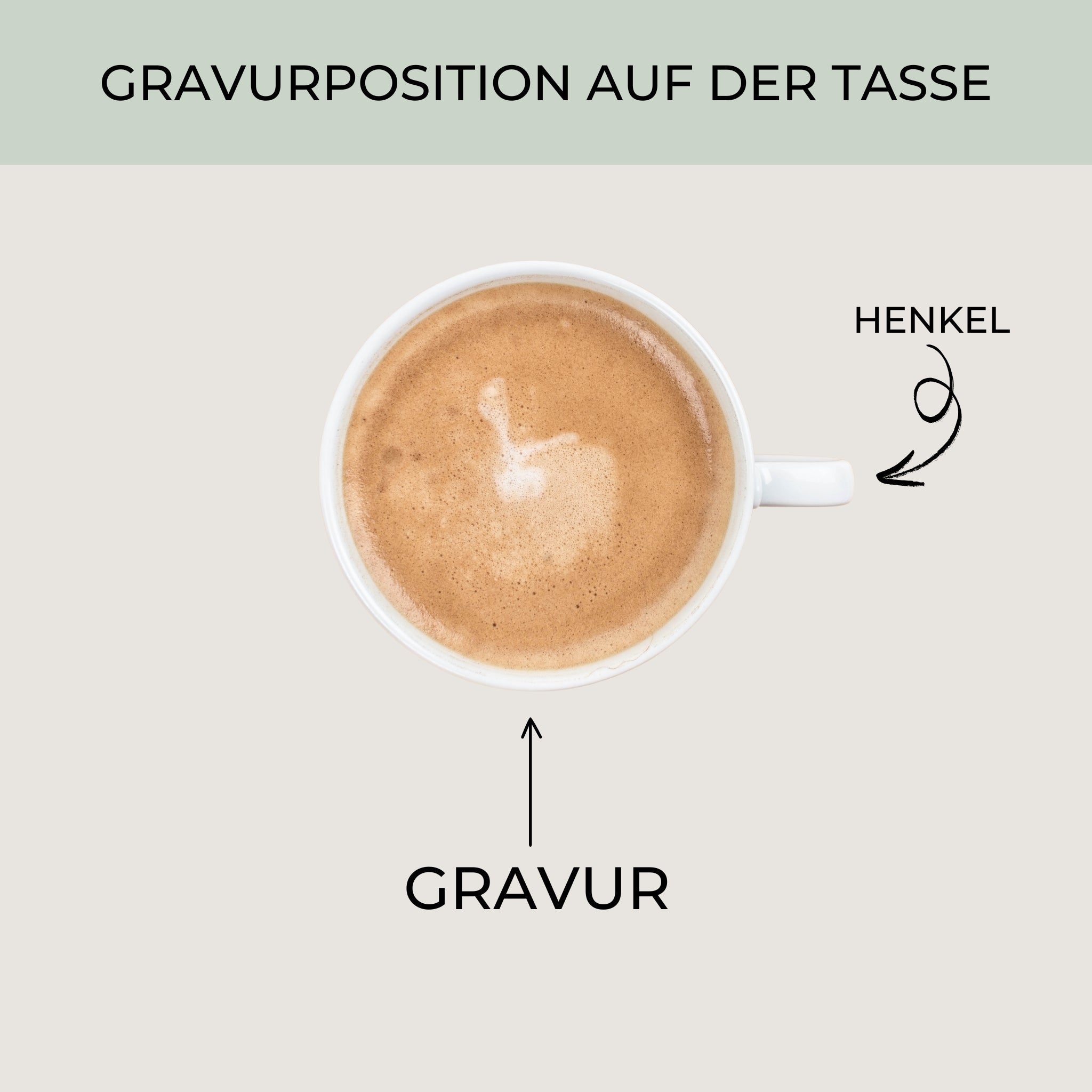 Steingut Tasse - "Mama" - Gravur - SANDY