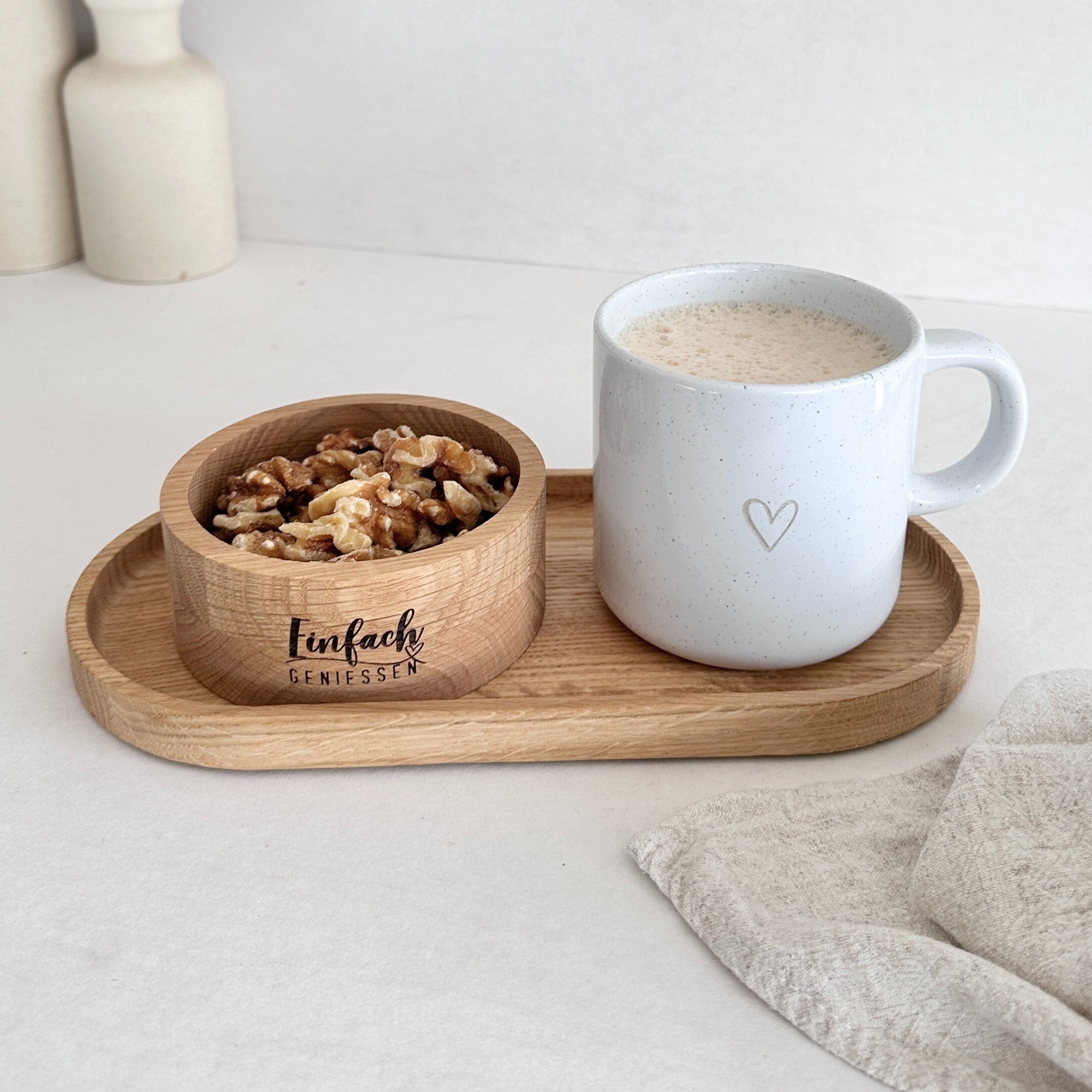 Steinzeug Tasse - "Herz" Gravur - hochglanz | SHINY