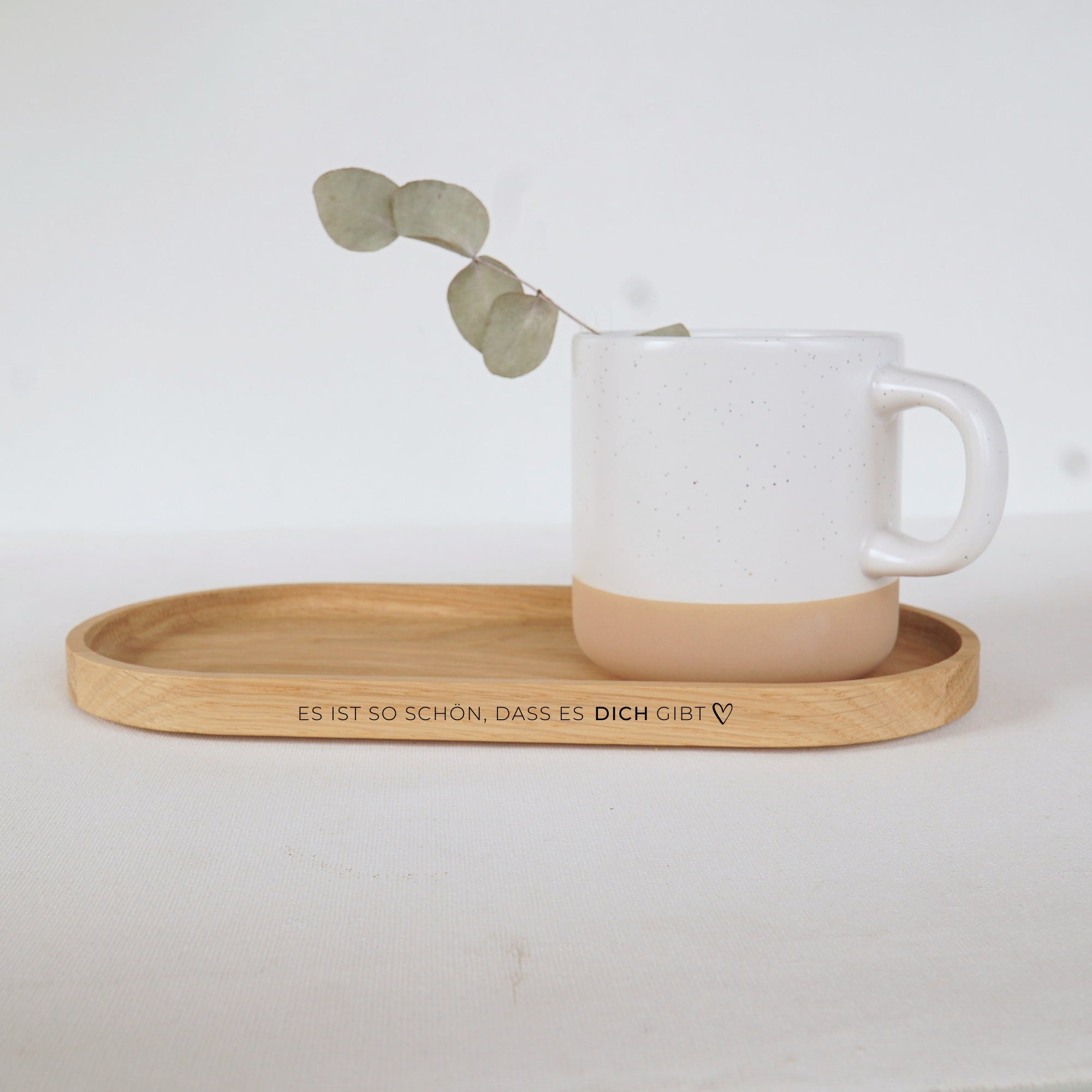 Holztablett - Schön, dass es dich gibt - 100% FSC® - KANU-25