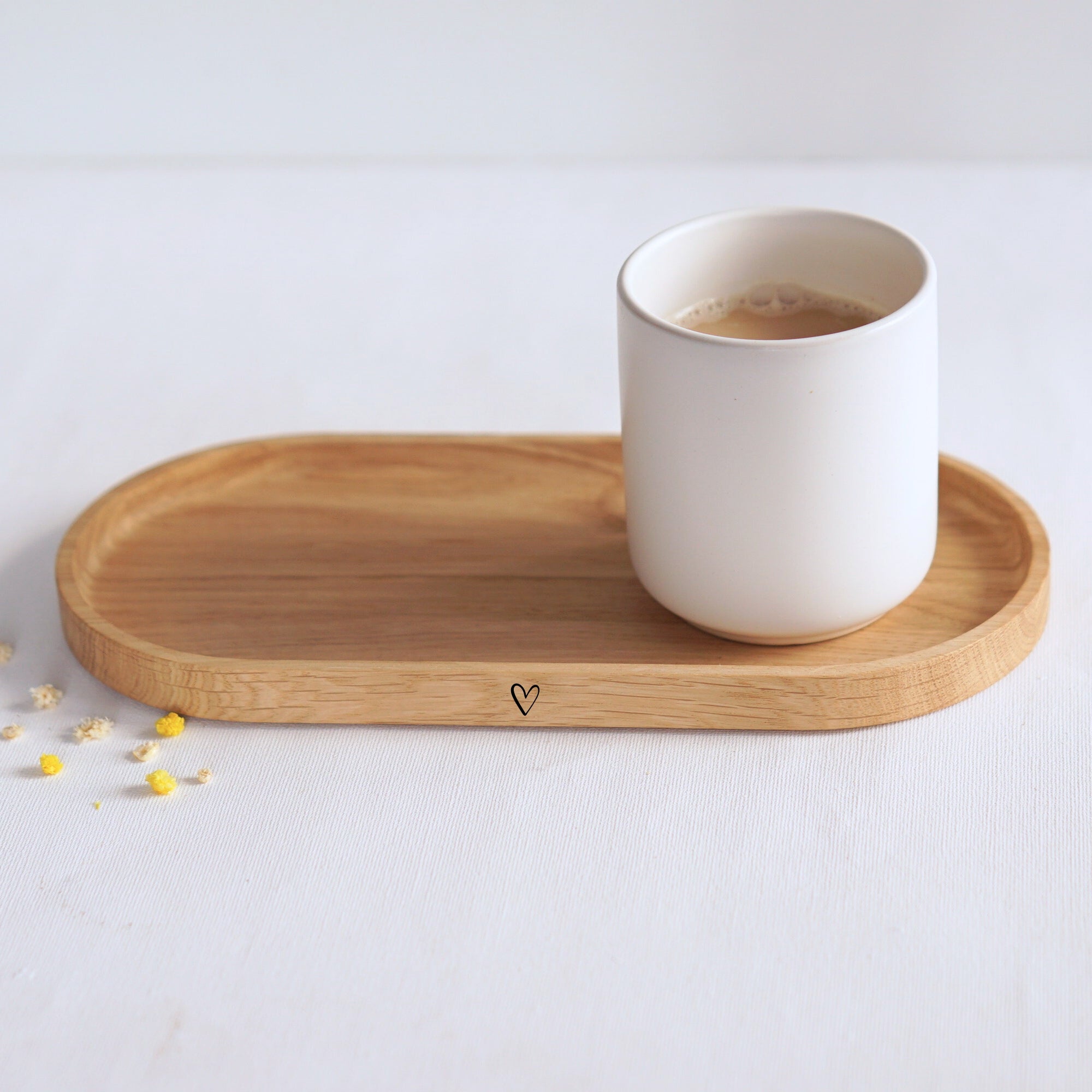 Holztablett - Herz - 100% FSC® - KANU-25