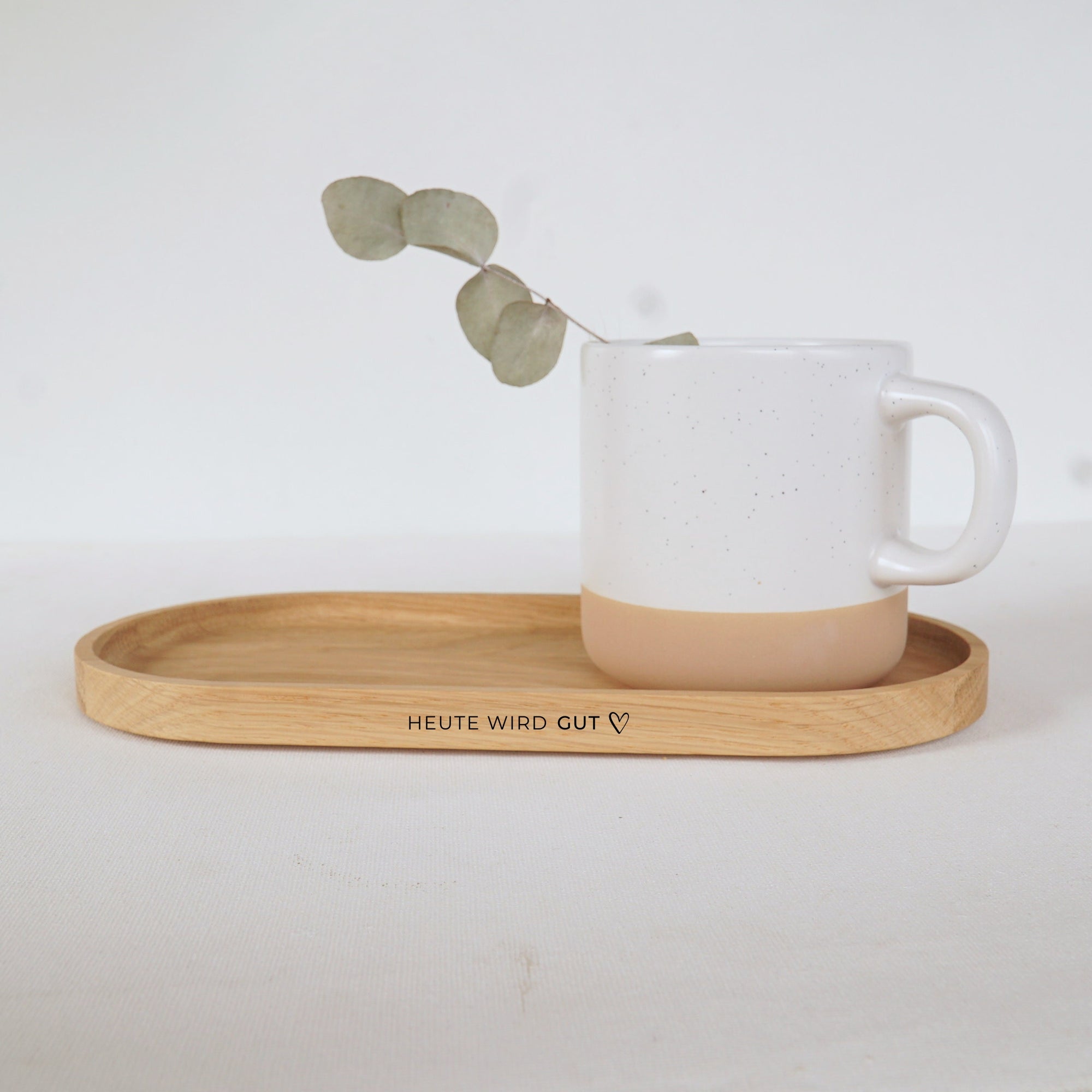 Holztablett - Heute wird gut - 100% FSC® - KANU-25