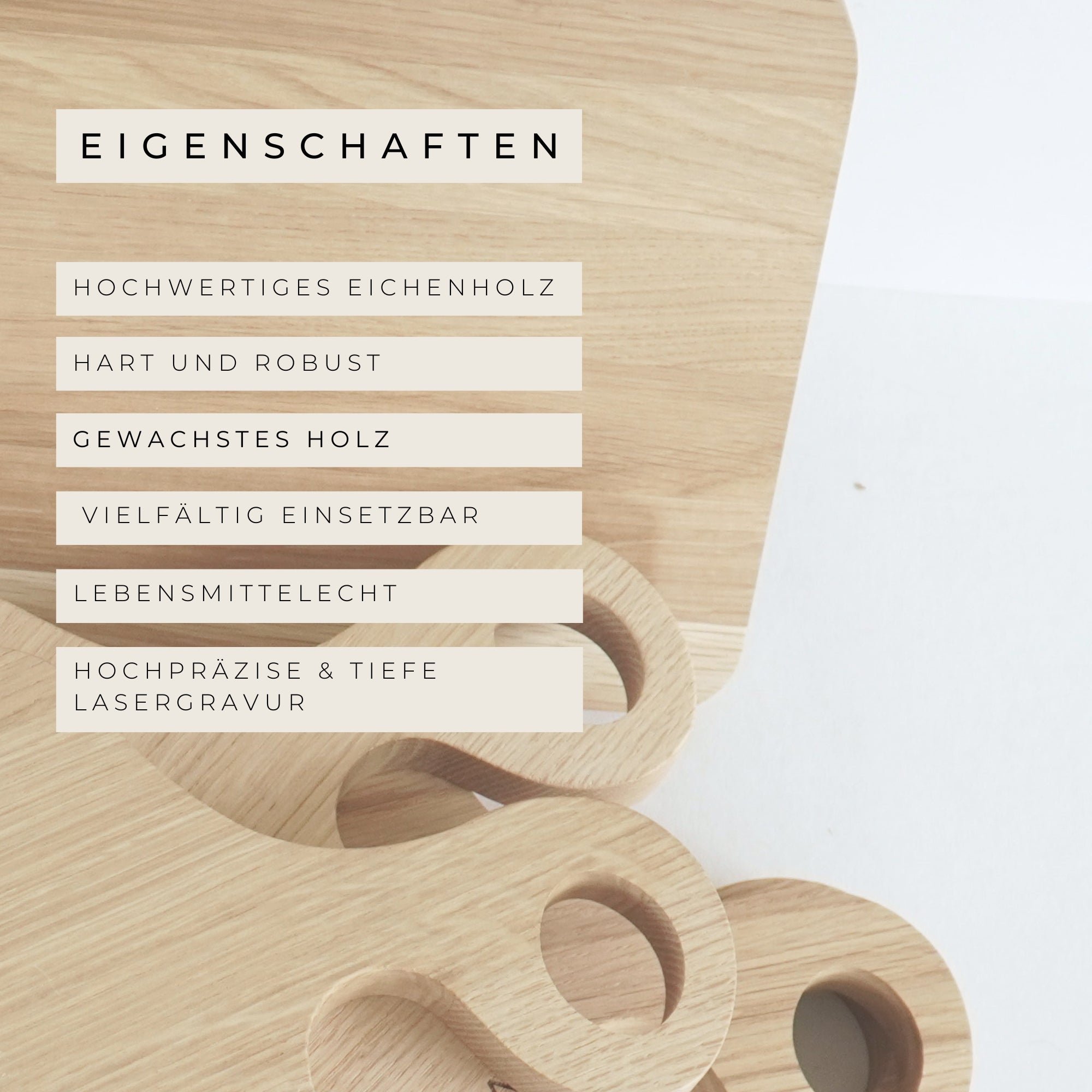 SCHNEIDEBRETT SWING - "HIER KRÜMELT OPA" GRAVUR - EICHE GEWACHST