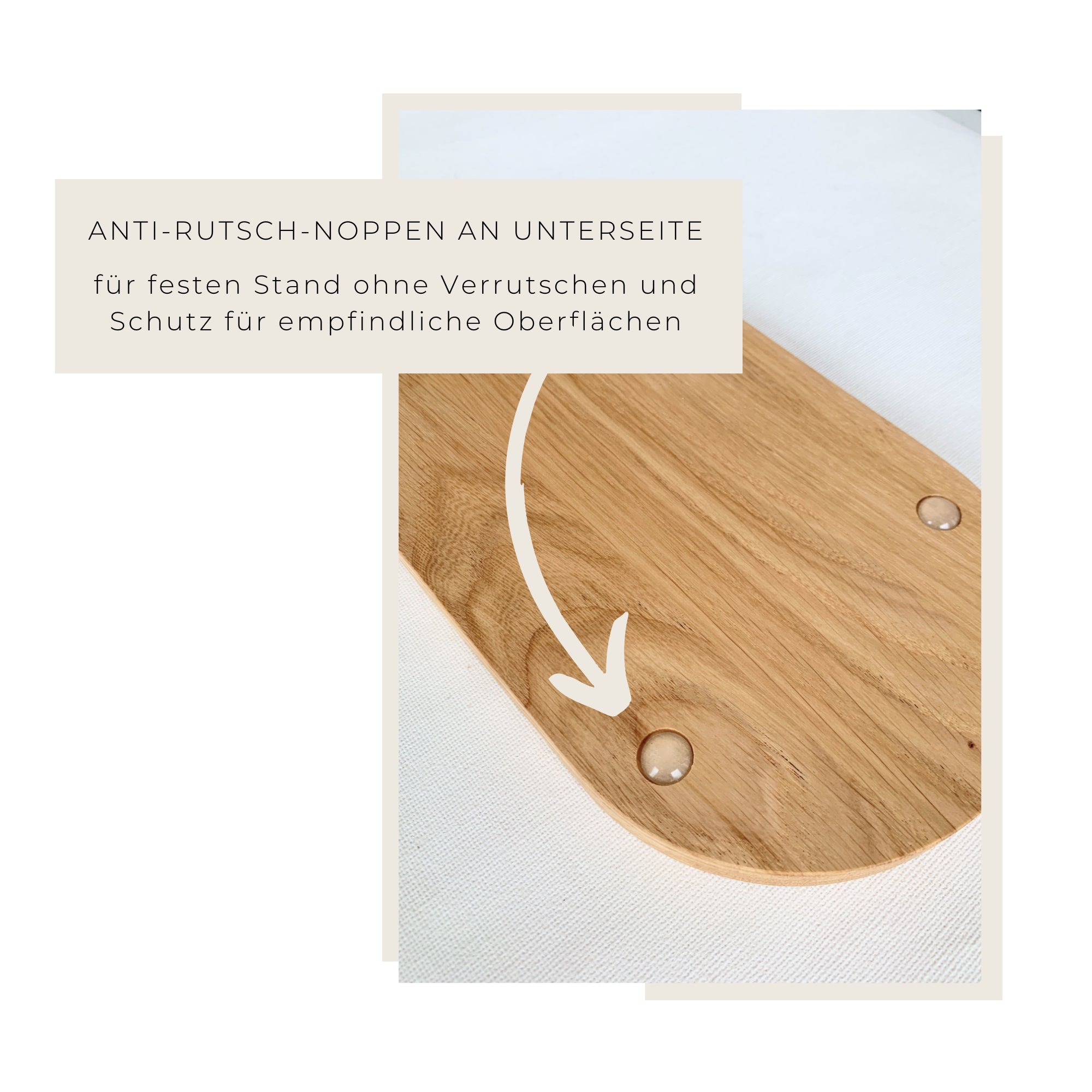 Holztablett - Freundschaft - 100% FSC® - KANU-25