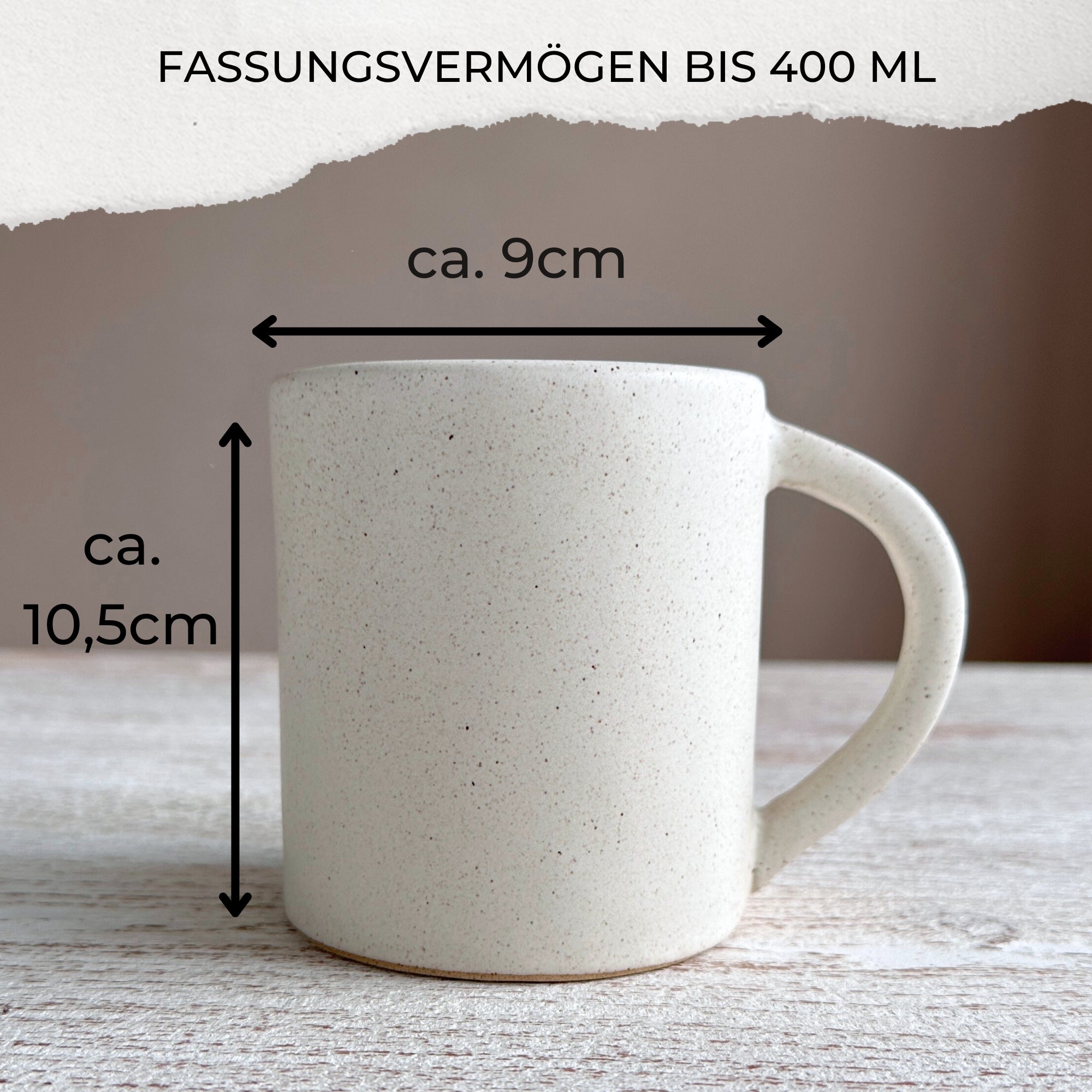 Steingut-Tasse - "Tree" - 100% Handgemacht | BIGGY