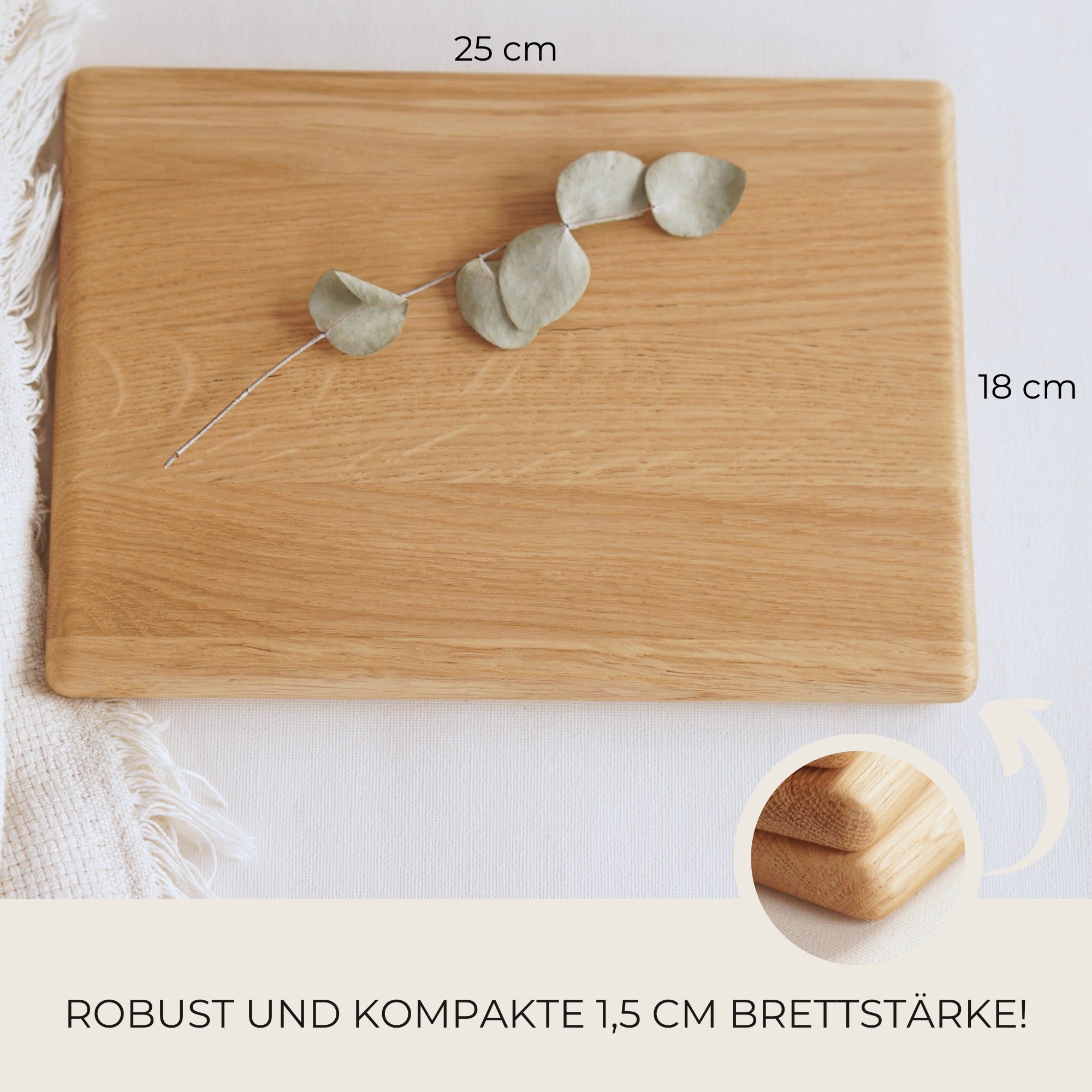 SCHNEIDEBRETT - "HIER KRÜMELT OPA" - GRAVUR - EICHE GEWACHST - LYDIA