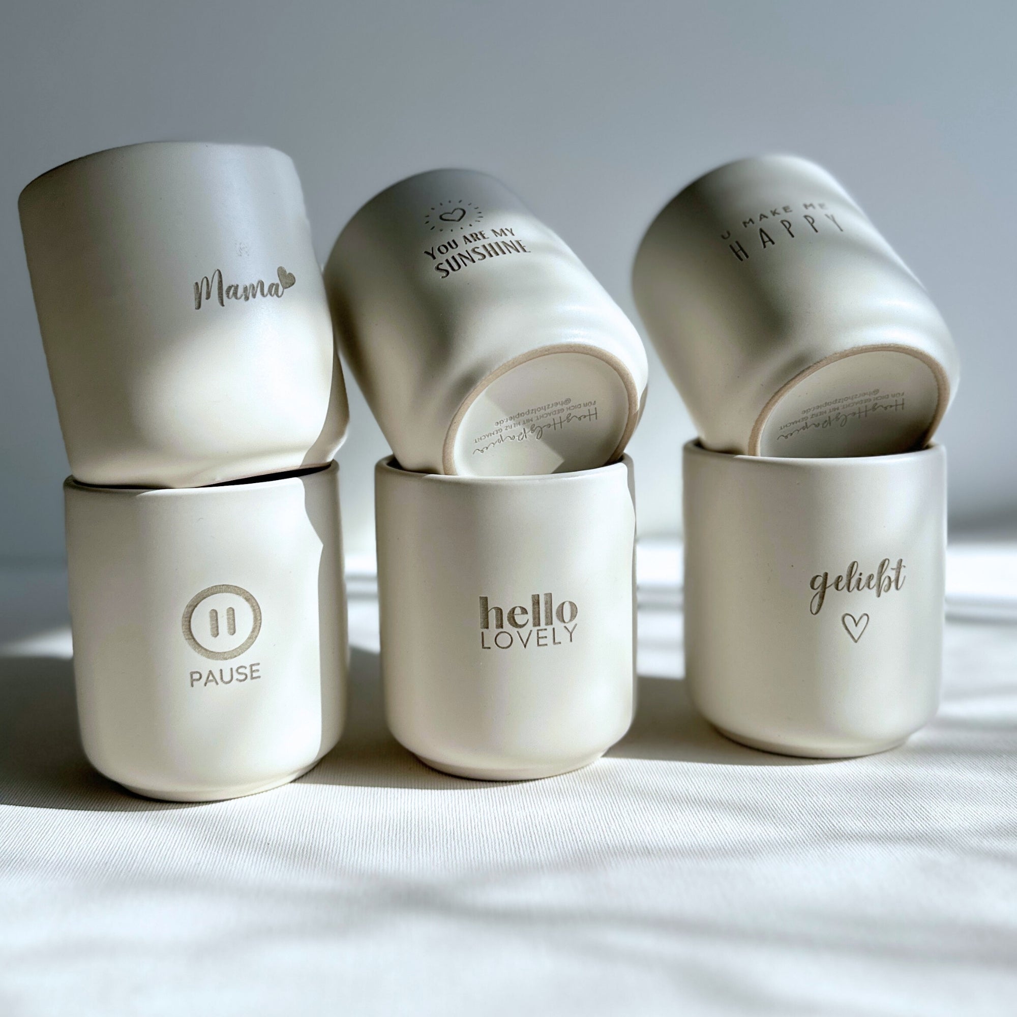 Personalisierter Keramikbecher - SLIM