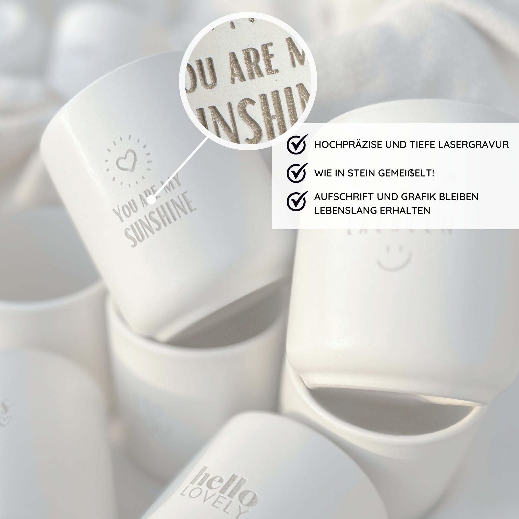 Personalisierter Keramikbecher - SLIM