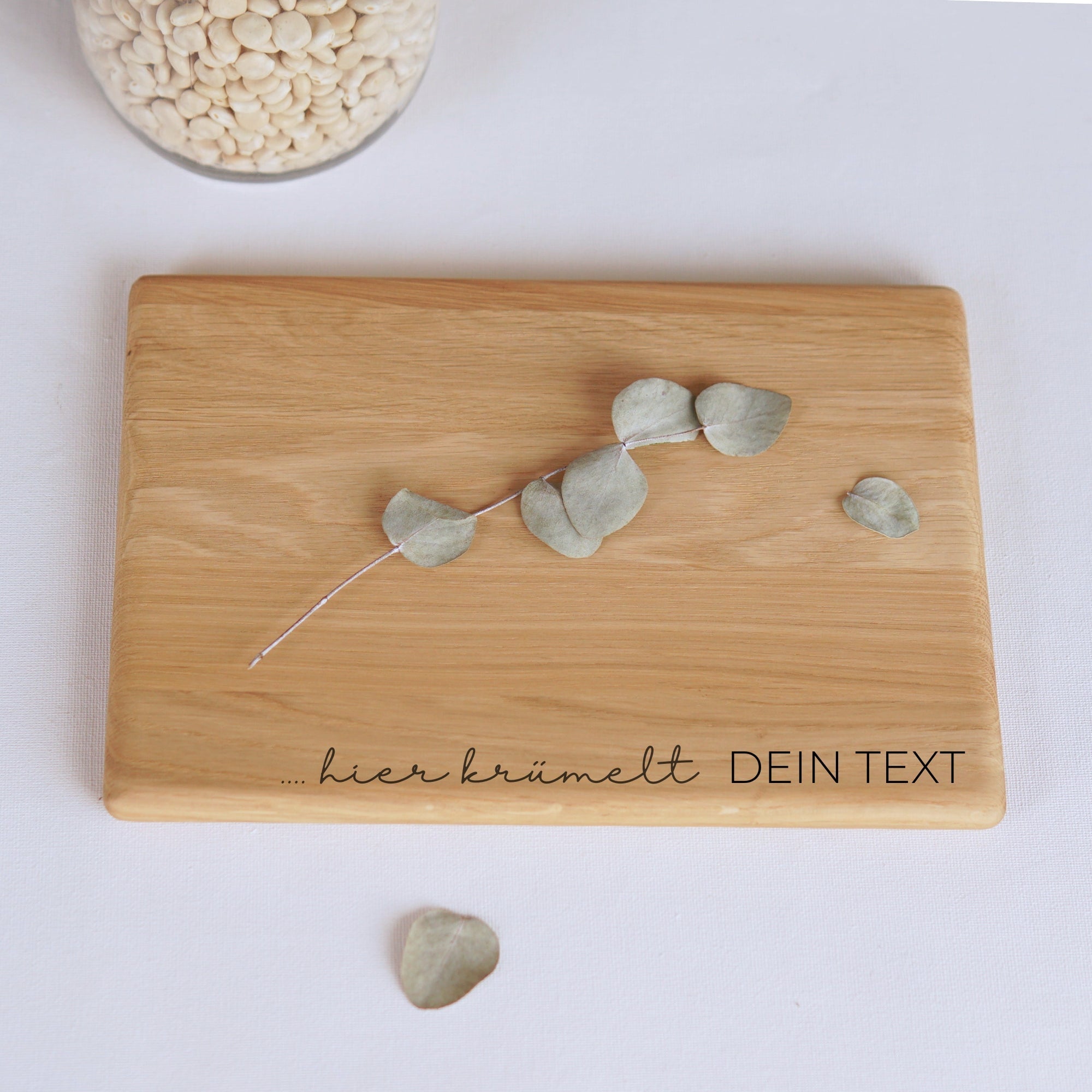 SCHNEIDEBRETT - "HIER KRÜMELT OPA" - GRAVUR - EICHE GEWACHST - LYDIA