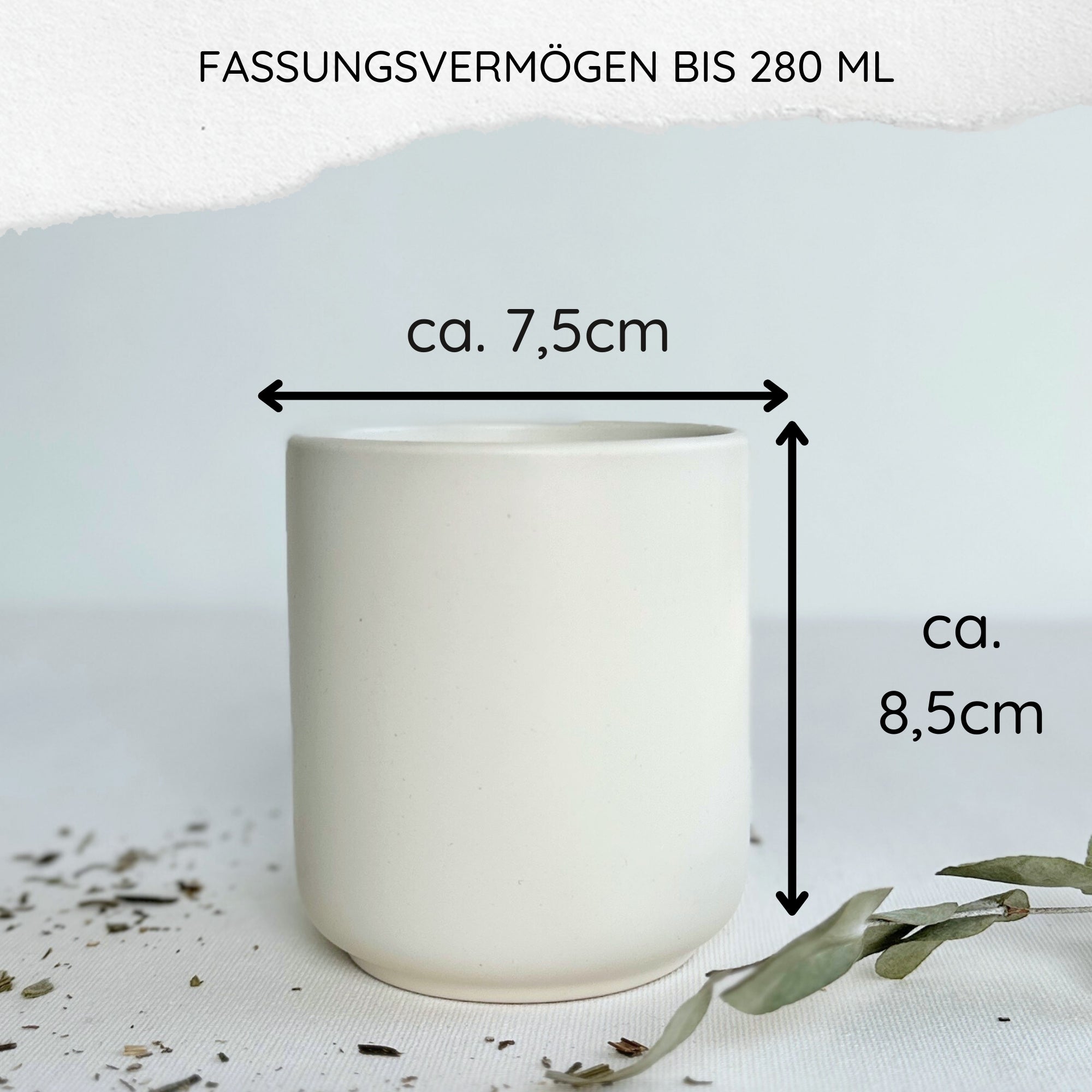 Keramikbecher - "Heute wird gut II" - SLIM