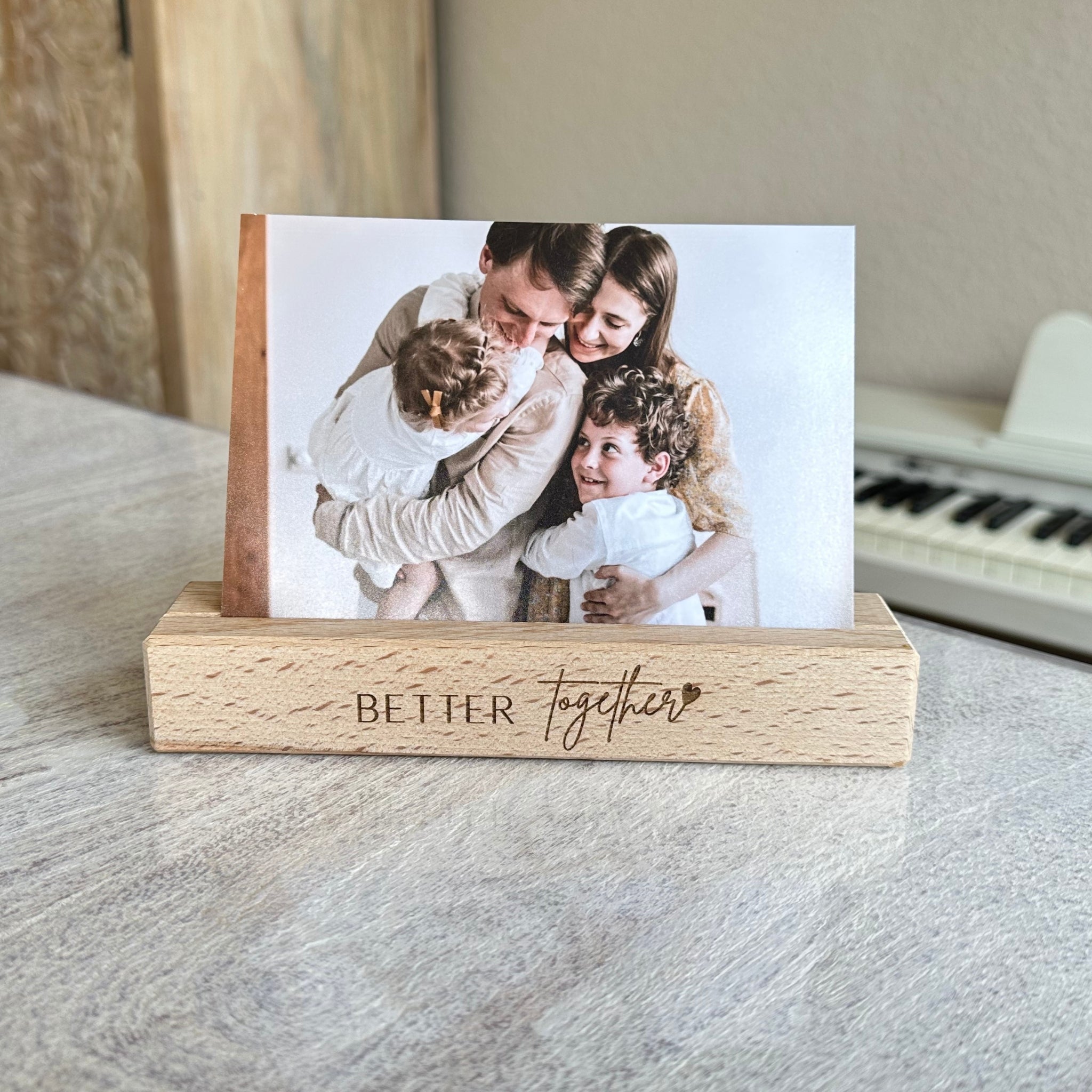 Karten-/Fotohalter - "Better together" - Handmade