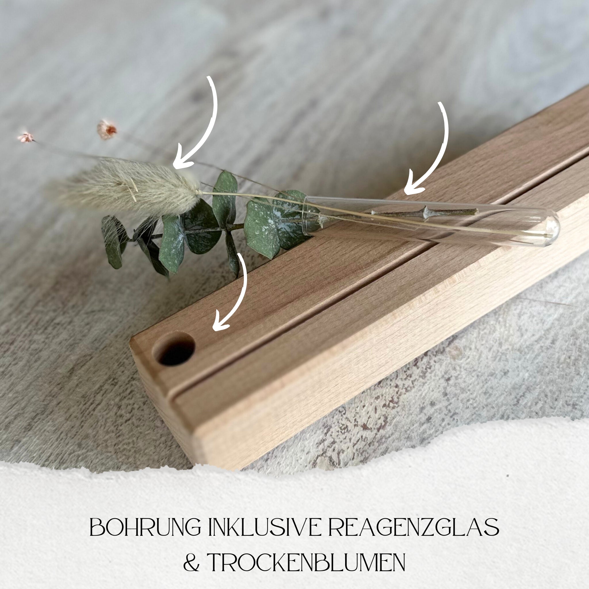 Karten-/Fotohalter - "Du bist ein Geschenk" - Handmade