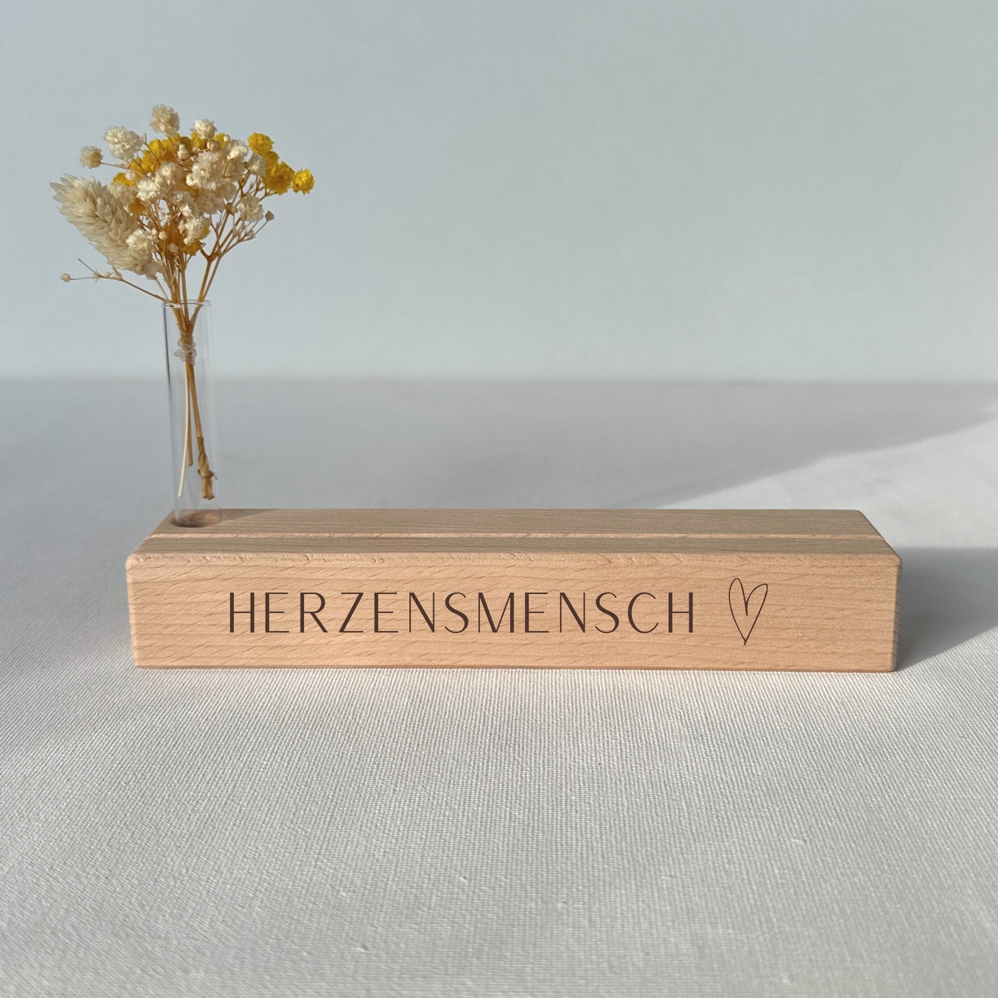 Karten-/Fotohalter - "Herzensmensch III" - Handmade