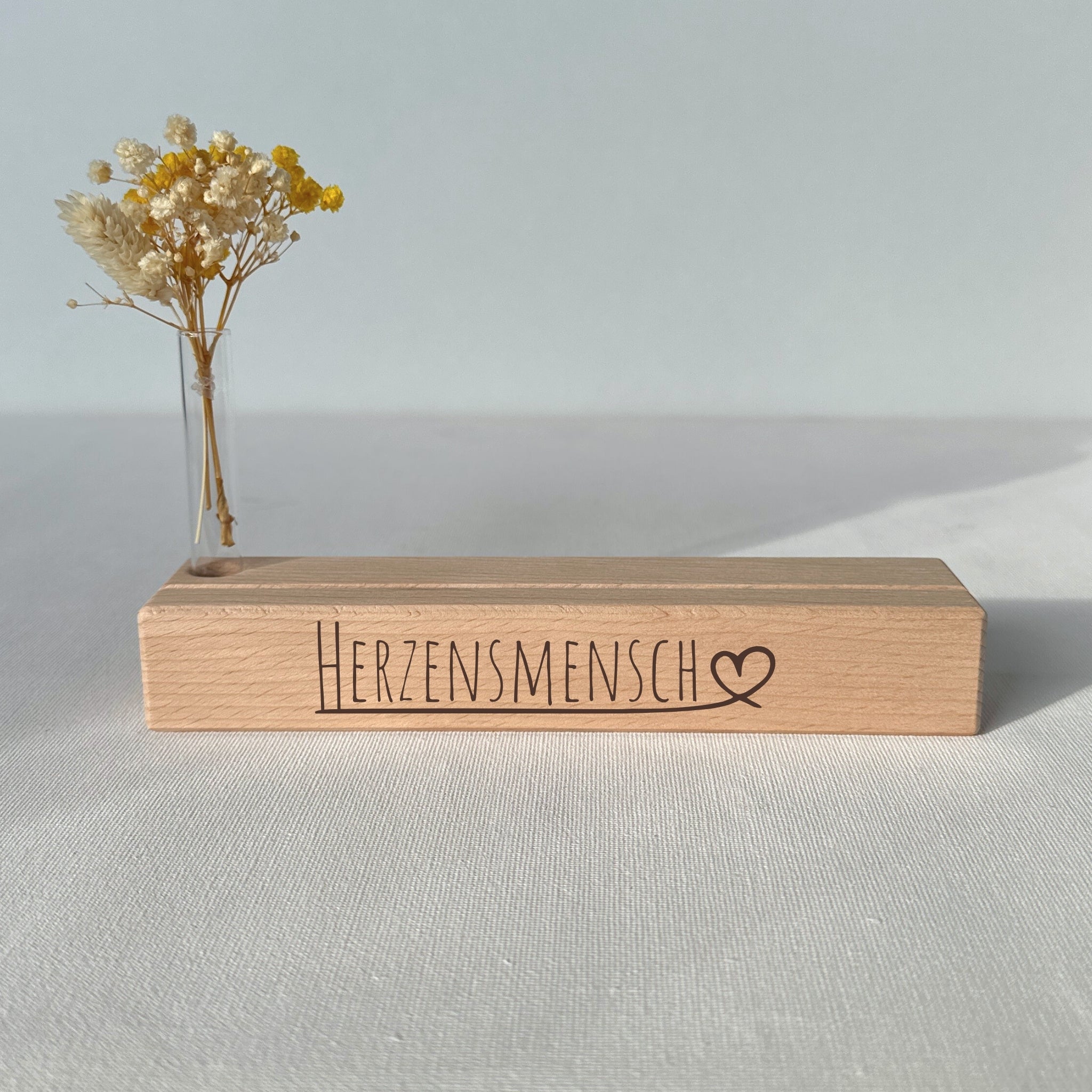 Karten-/Fotohalter - "Herzensmensch II" - Handmade