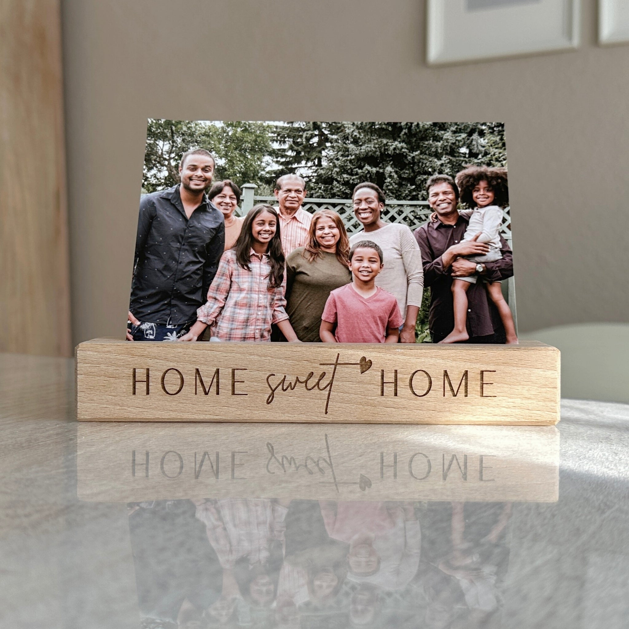Karten-/Fotohalter - "Home Sweet Home" - Handmade