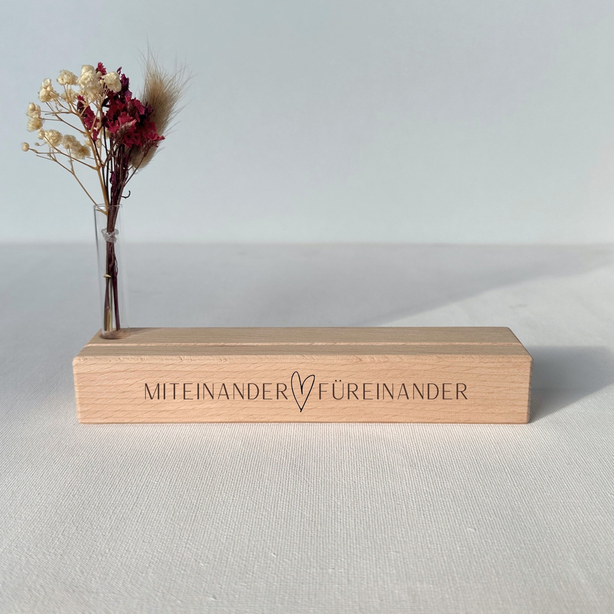 Karten-/Fotohalter - "Miteinander Füreinander" - Handmade