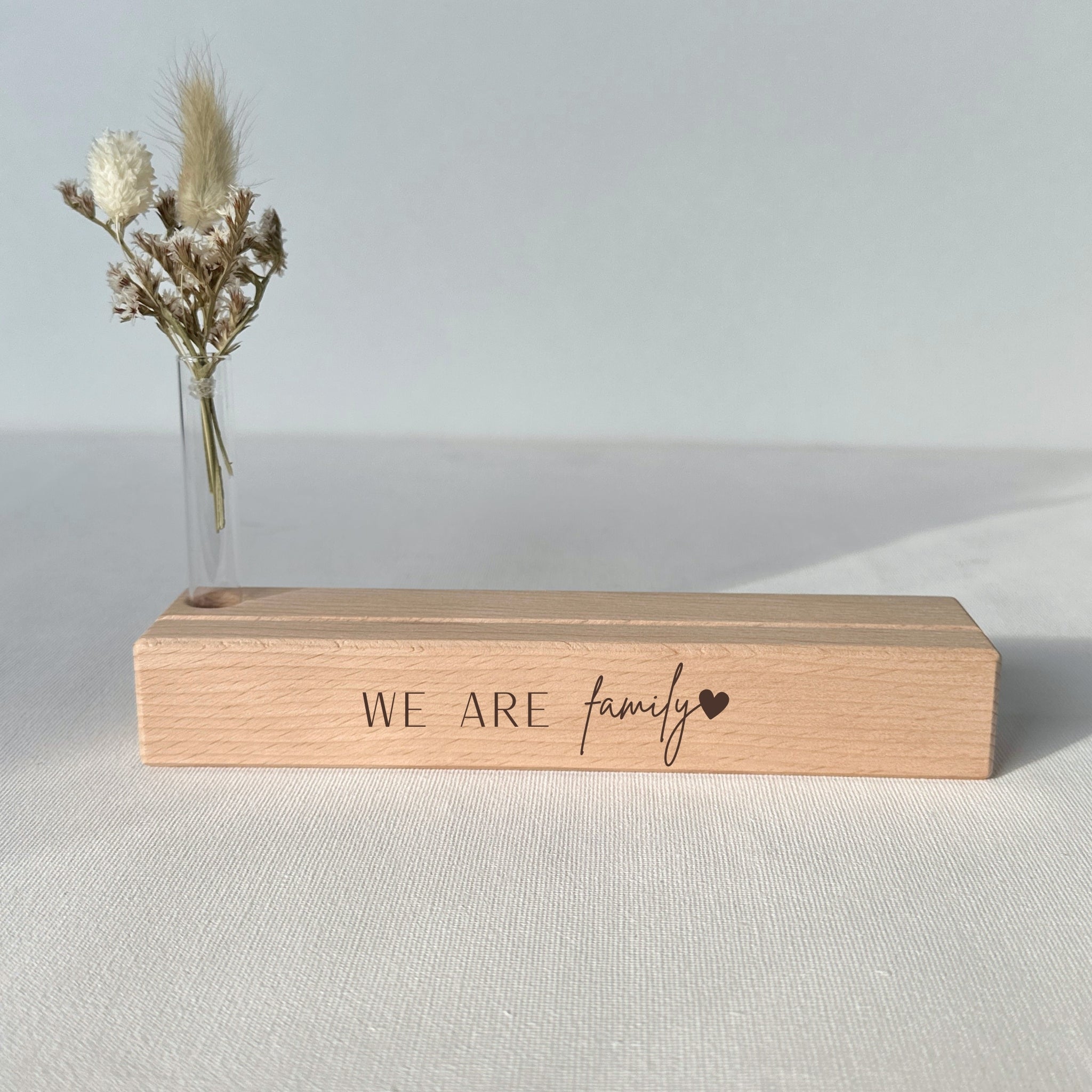 Karten-/Fotohalter - "We are family" - Handmade