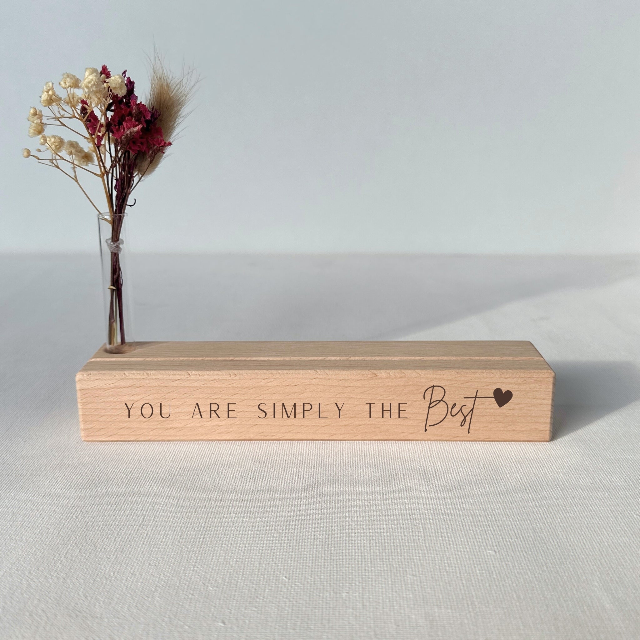 Karten-/Fotohalter - "You are simply the best" - Handmade