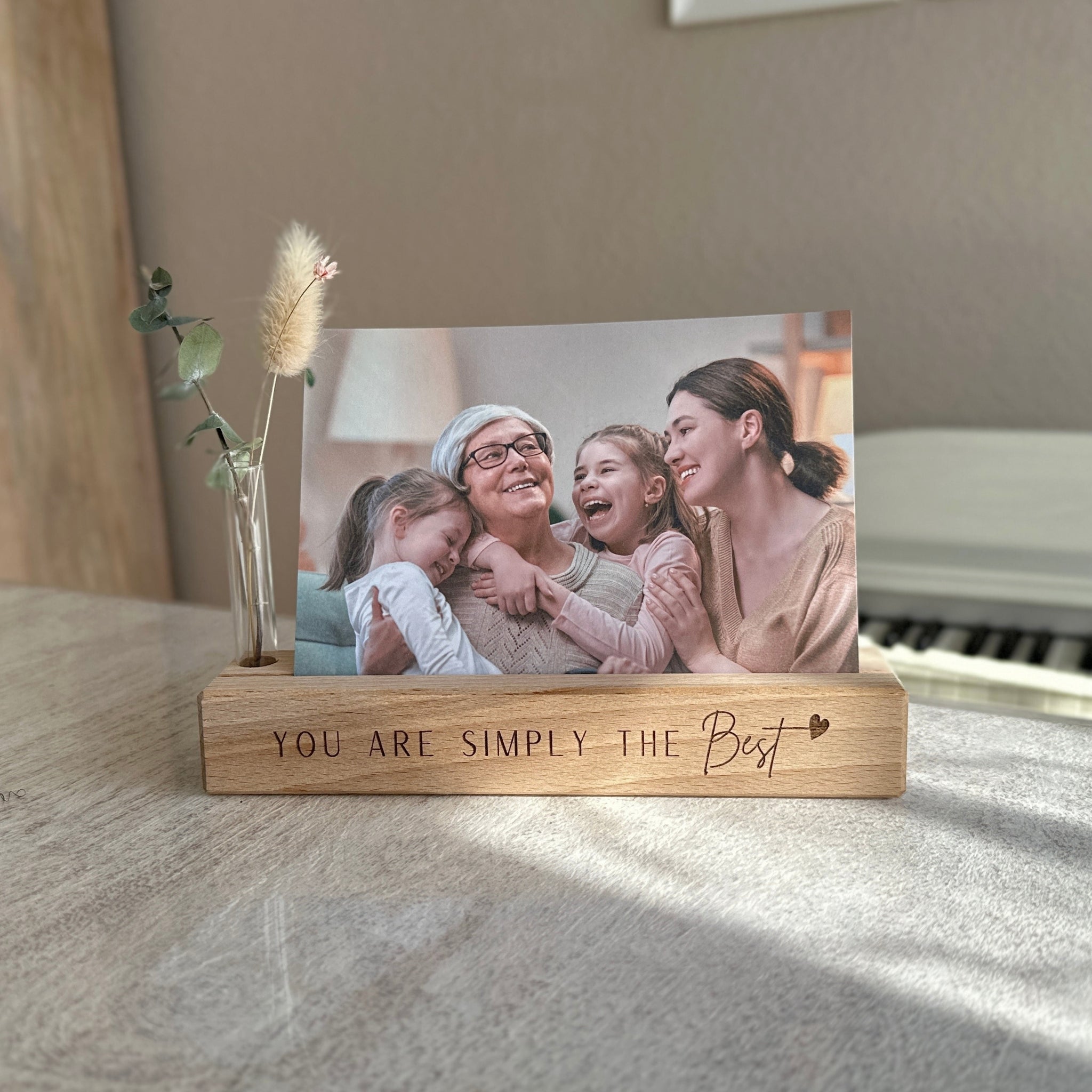 Karten-/Fotohalter - "You are simply the best" - Handmade