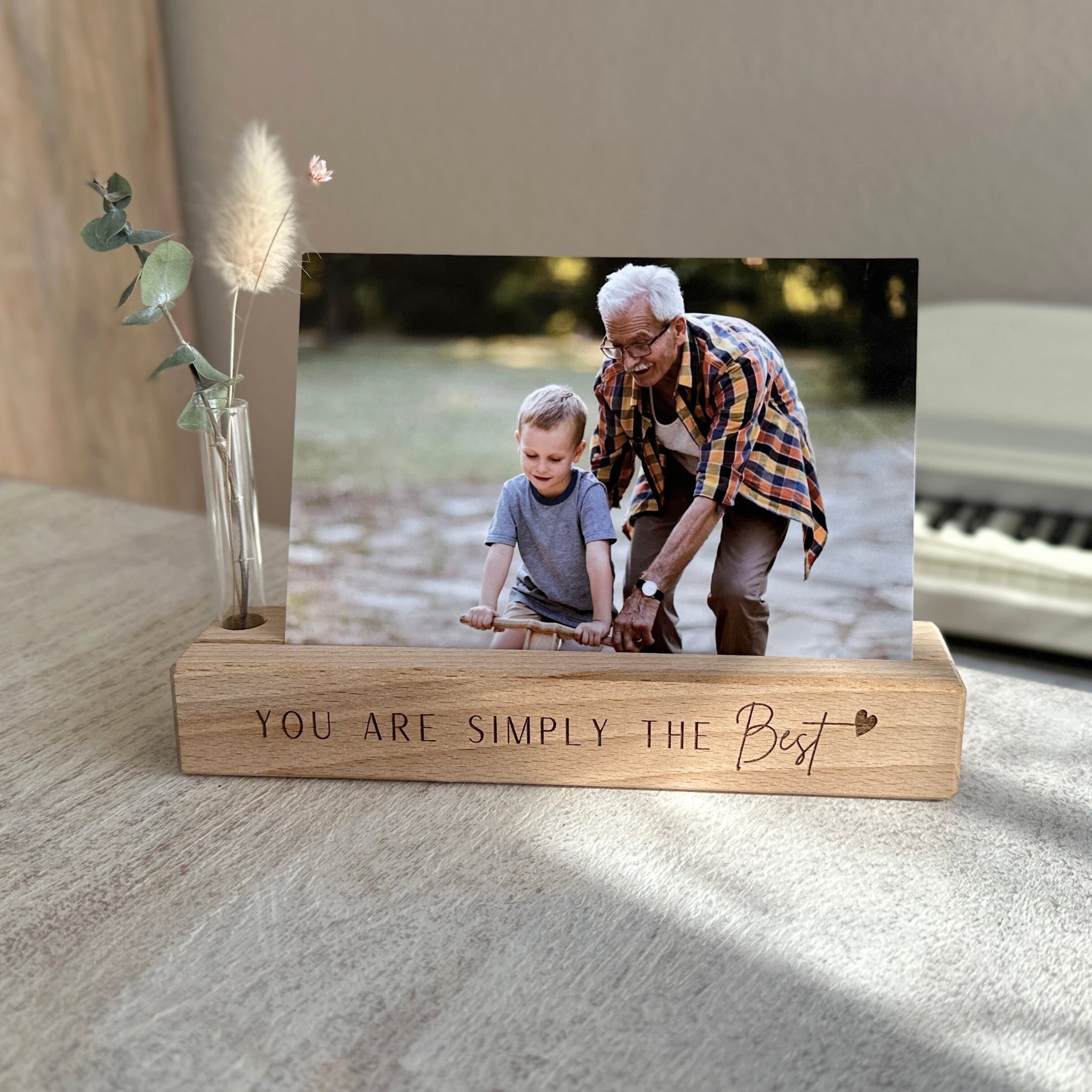 Karten-/Fotohalter - "You are simply the best" - Handmade