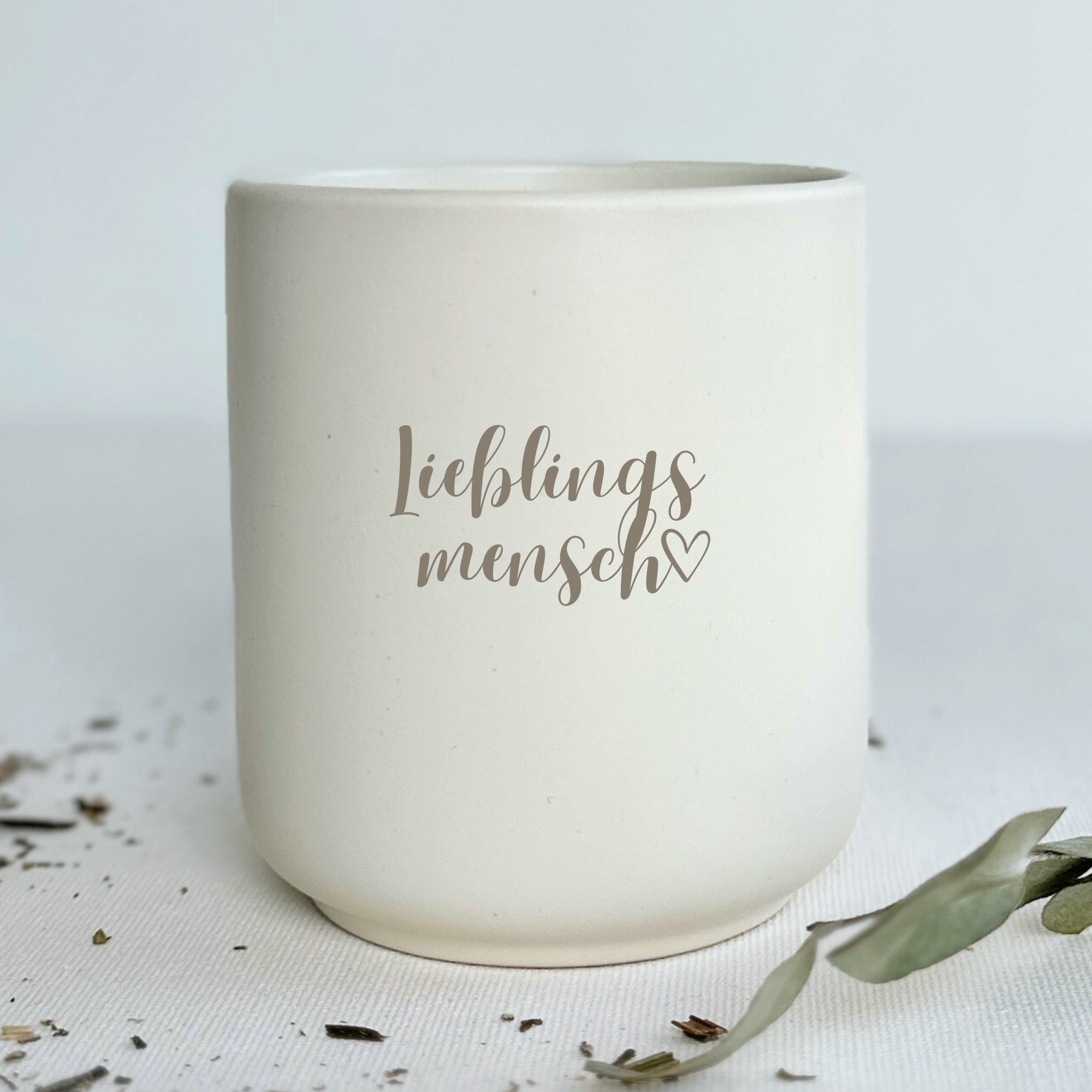 Keramikbecher - "Lieblingsmensch" - SLIM