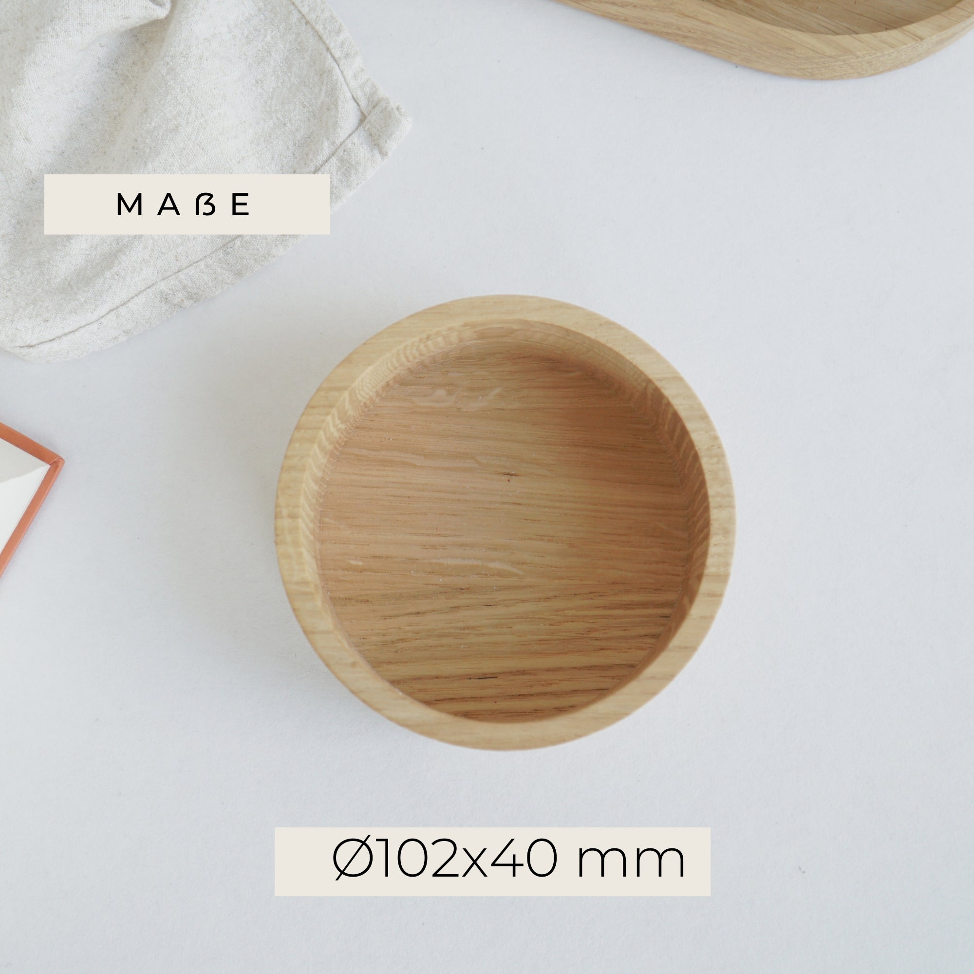 Kleine Snackschale - Seelenfutter - 100% FSC® zertifiziert - Eiche gewachst - BOWLY