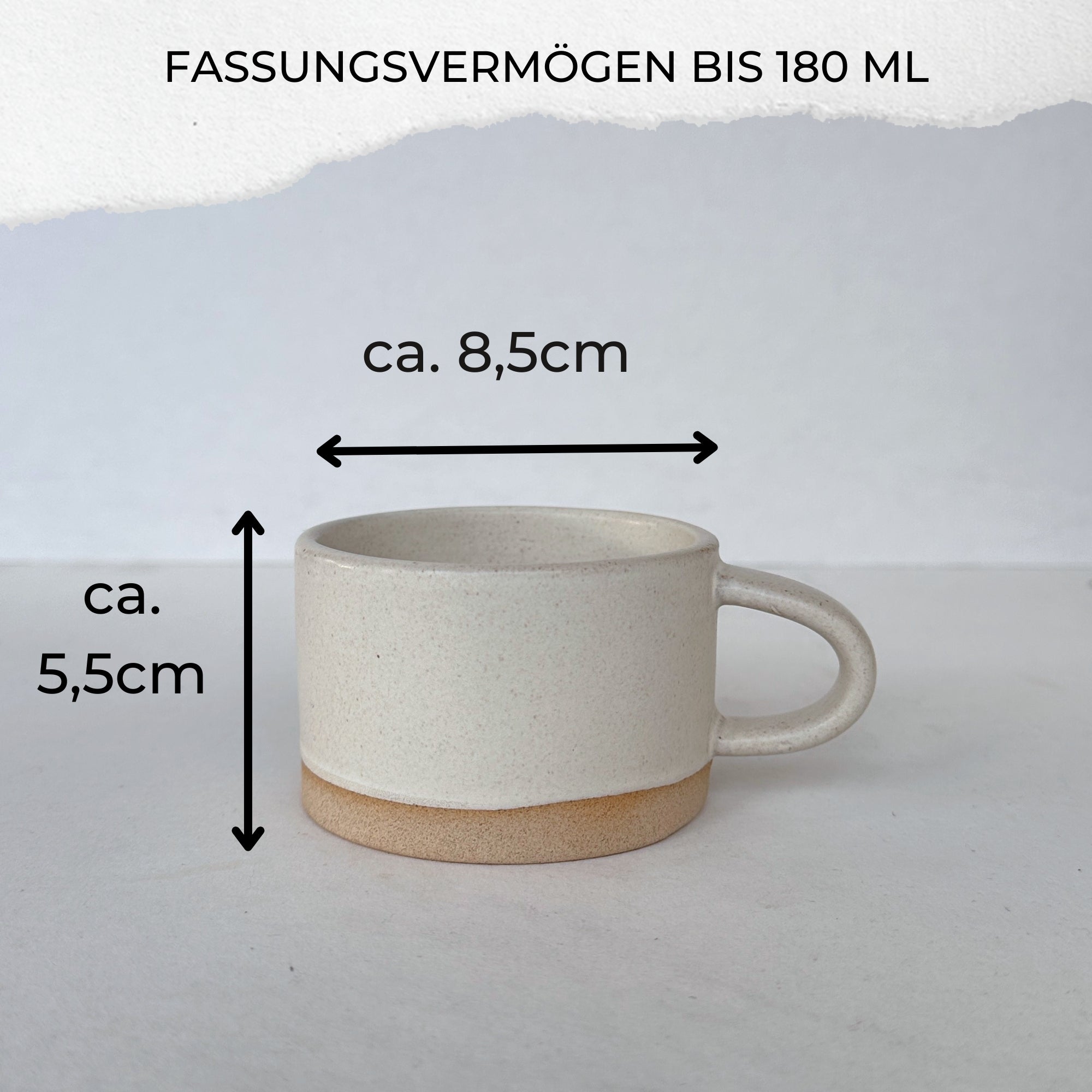 Steingut-Tasse - "Hebamme mit Herz" - 100% Handgemacht | RUSTY