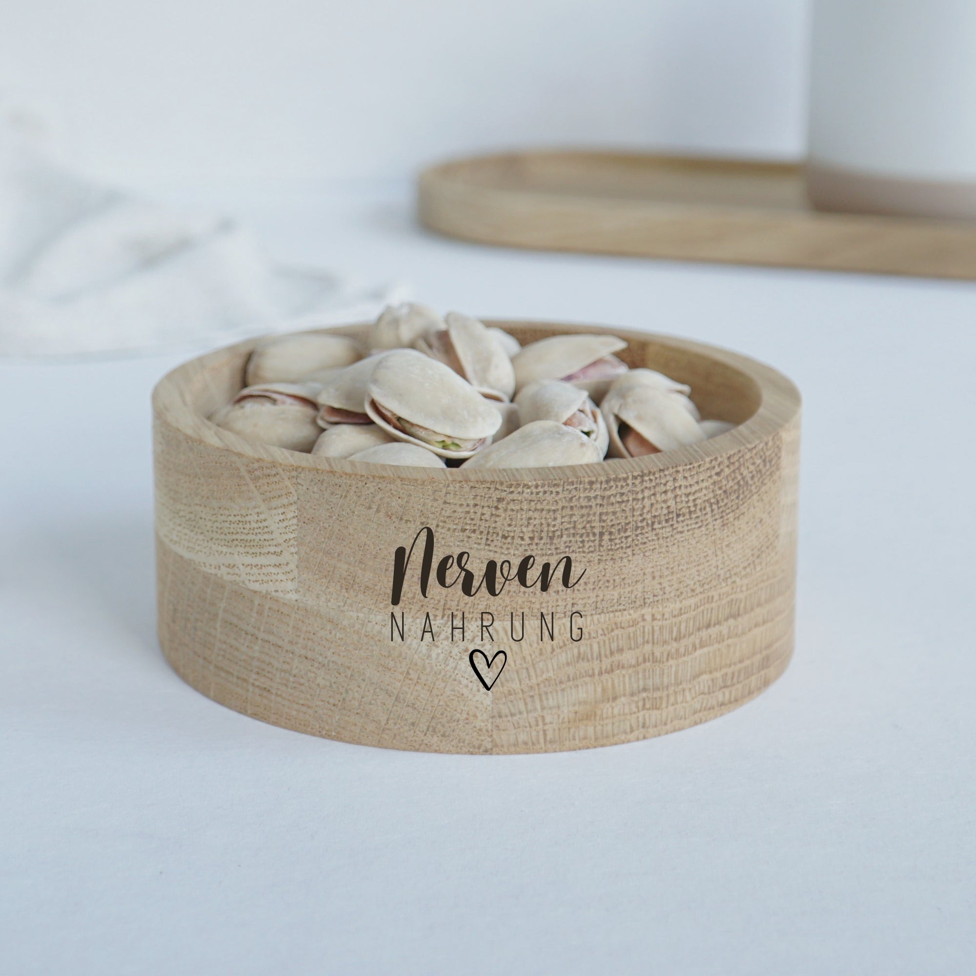 Kleine Snackschale - Nervennahrung - 100% FSC® zertifiziert - Eiche gewachst - BOWLY