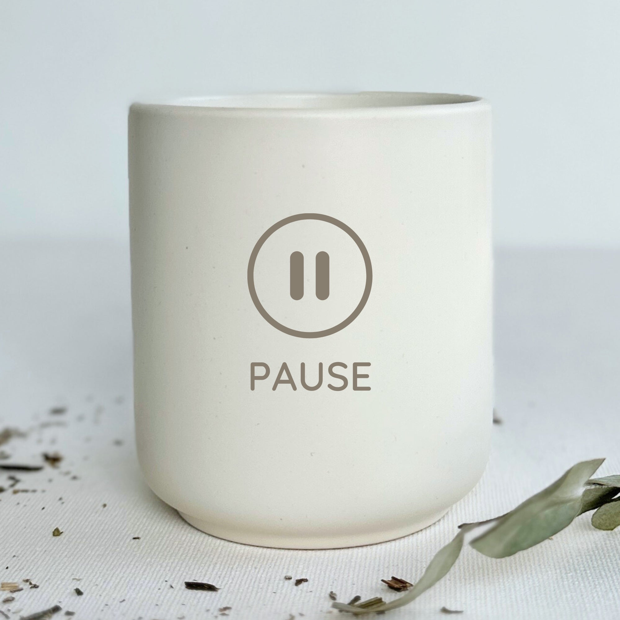 Keramikbecher - "Pause" - SLIM