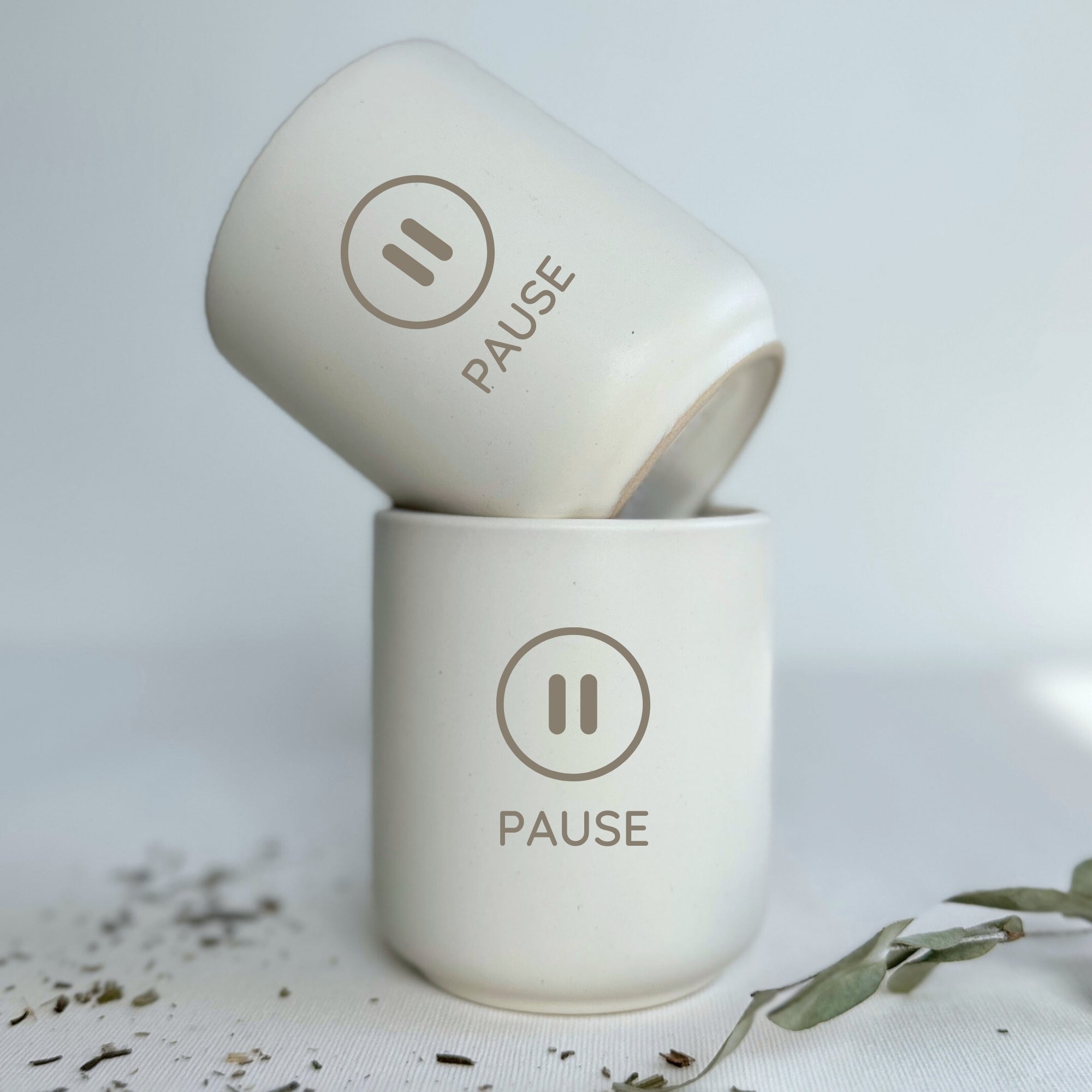 Keramikbecher - "Pause" - SLIM