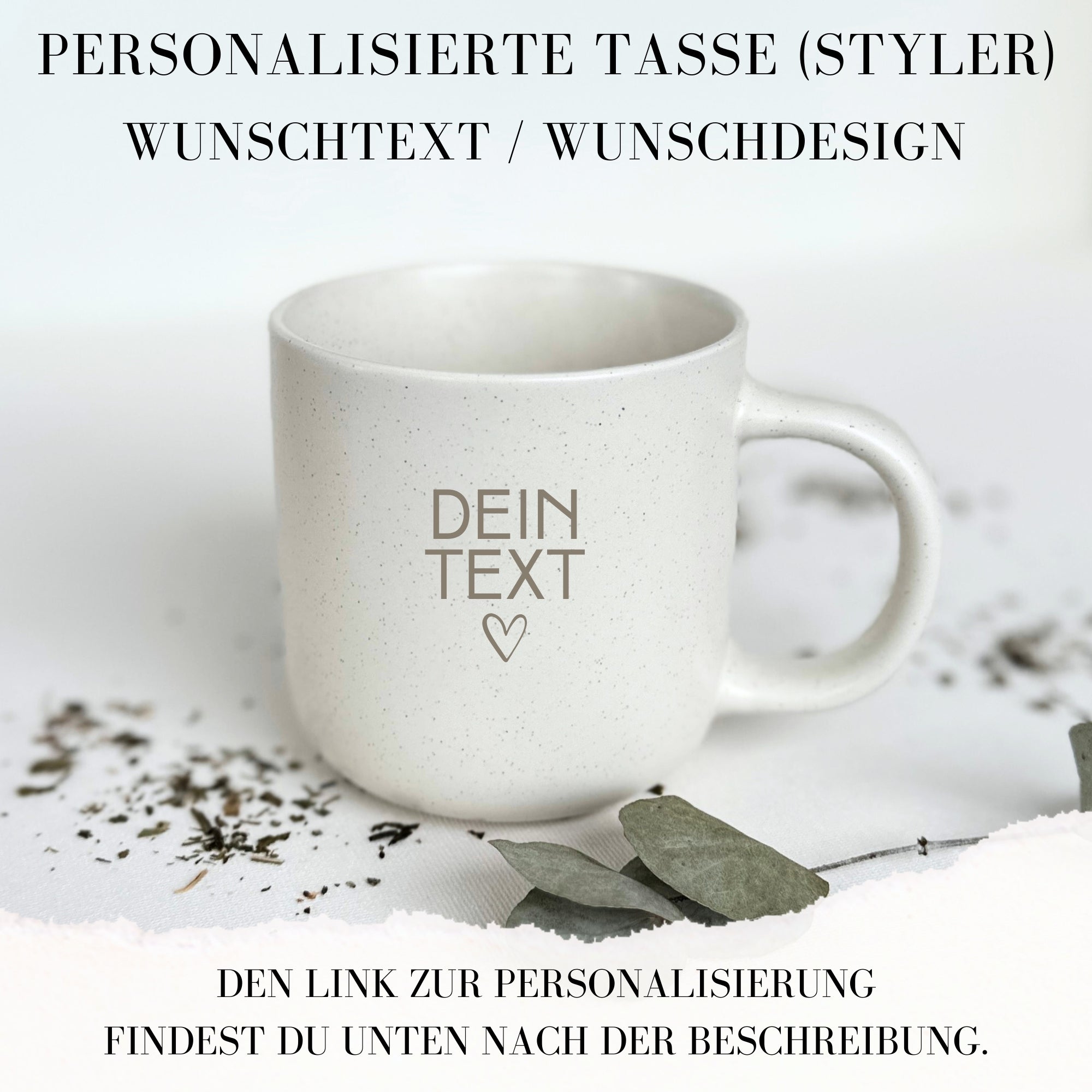 Personalisierte Steingut Tasse - STYLER