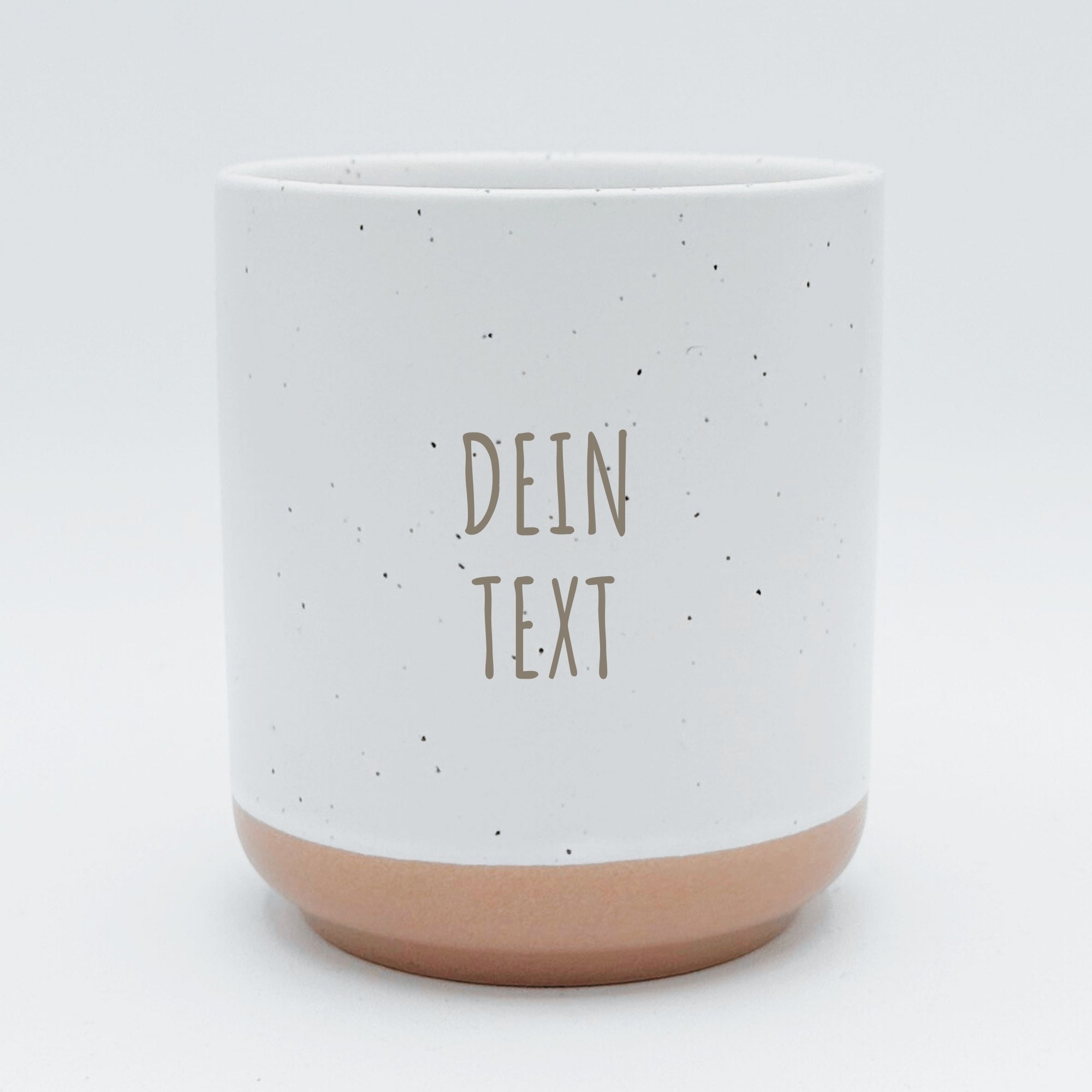 Steingut-Becher ・Personalisiert・280ml・Graviert ・Handmade | SLIM-SANDY