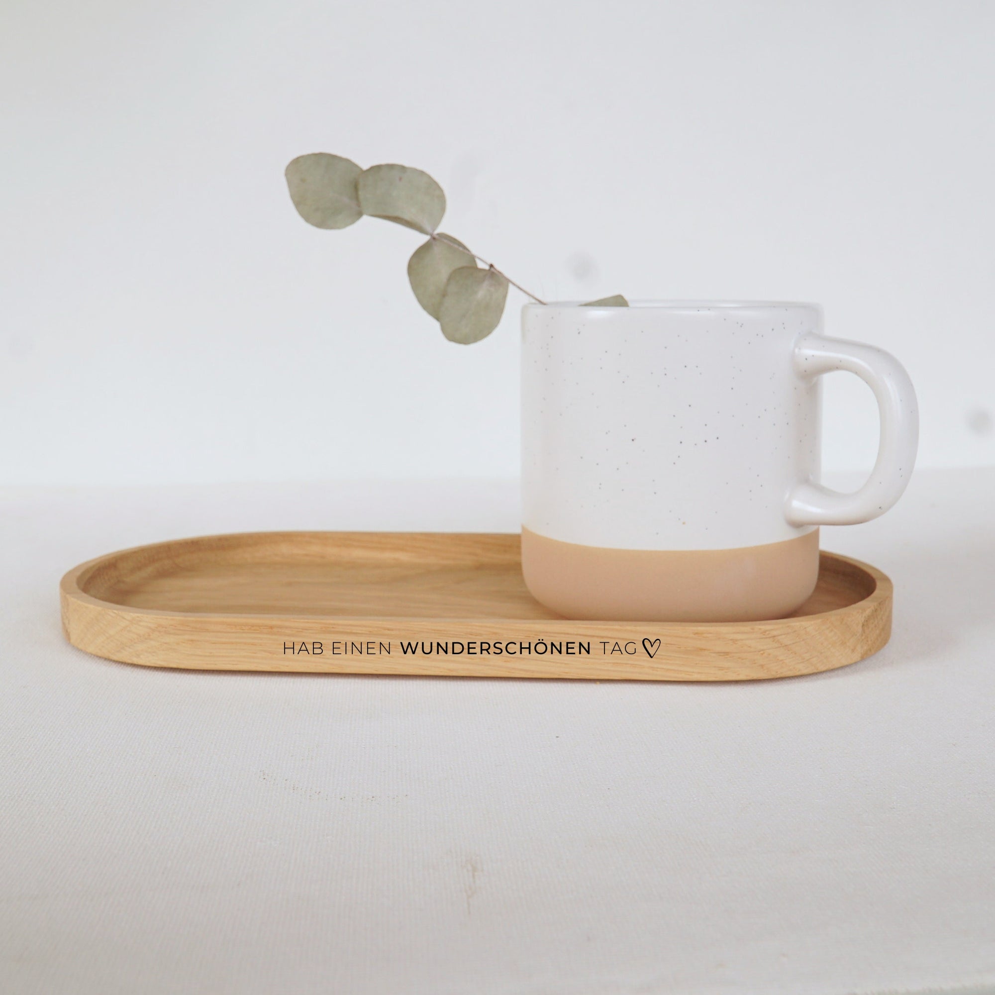 Holztablett - Hab einen wunderschönen Tag - 100% FSC® - KANU-25