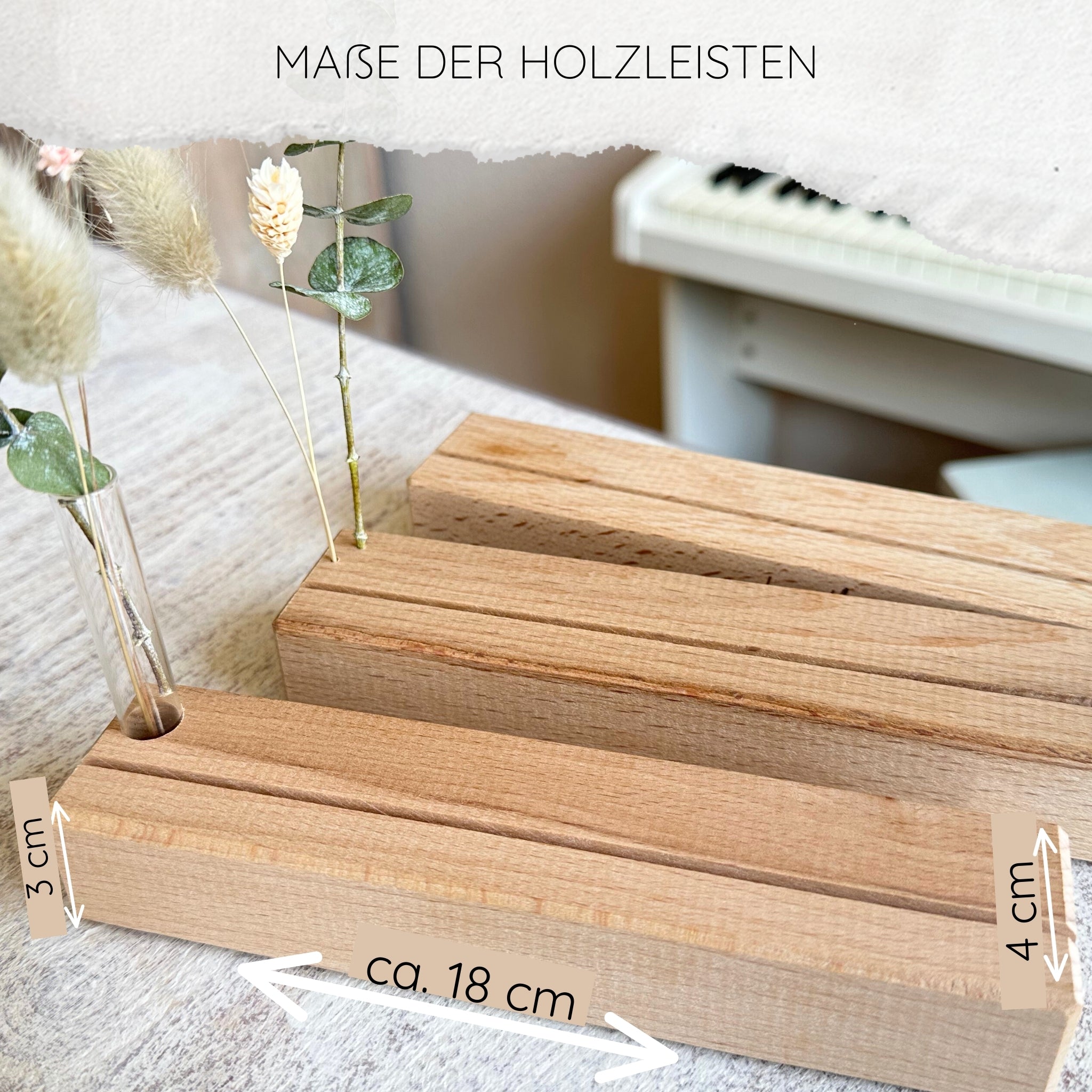 Karten-/Fotohalter - "There is no place like home" - Handmade