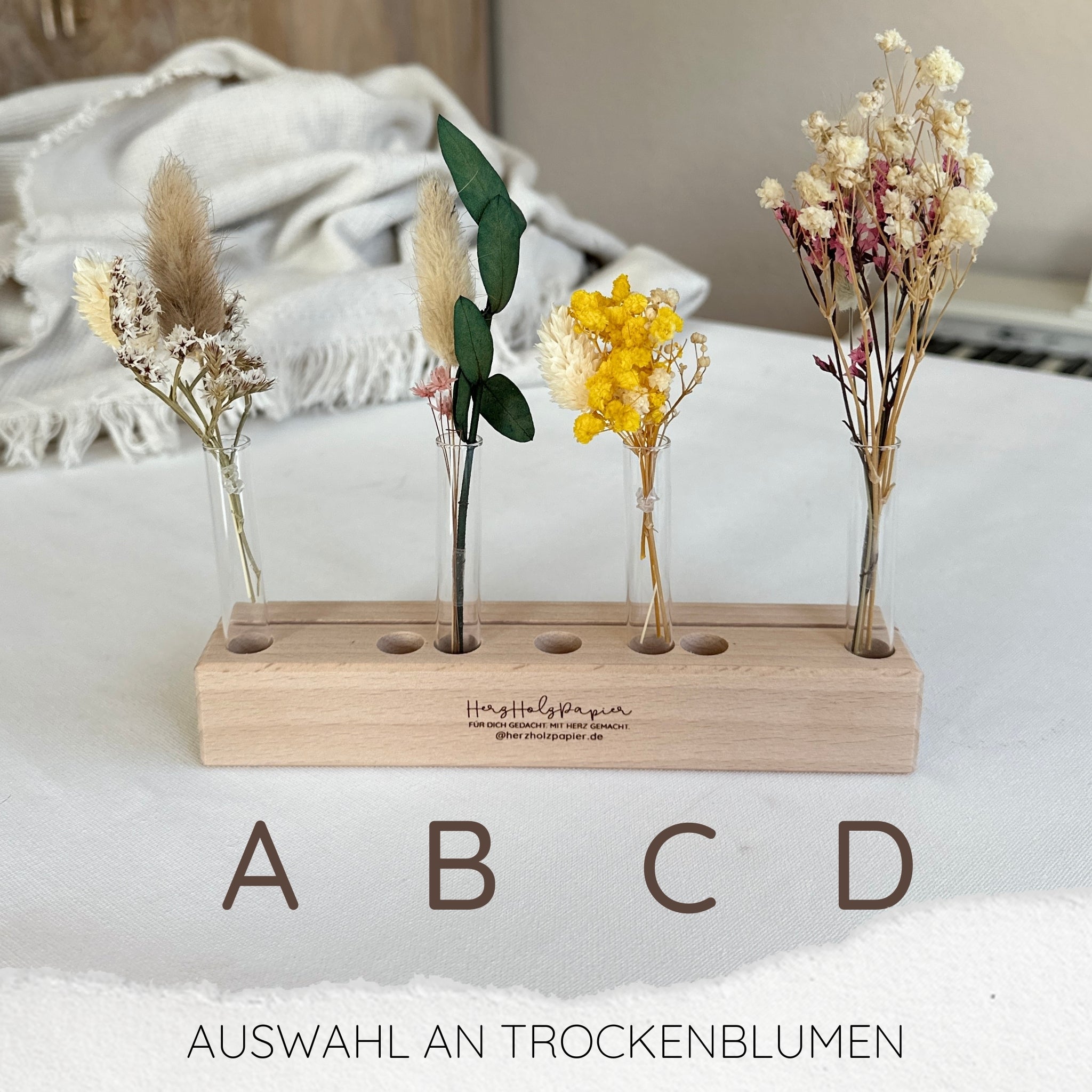 Karten-/Fotohalter - "There is no place like home" - Handmade
