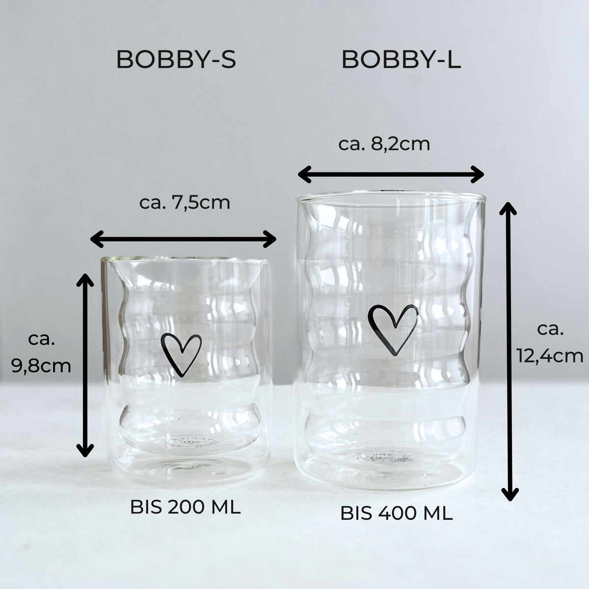 Doppelwandiges Glas -